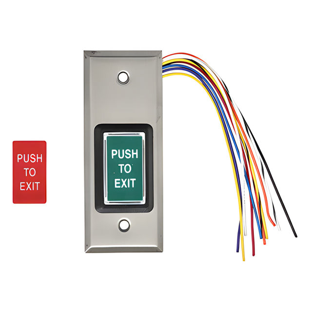 CRL Narrow Push To Exit Switch With Adjustable Release Timer
