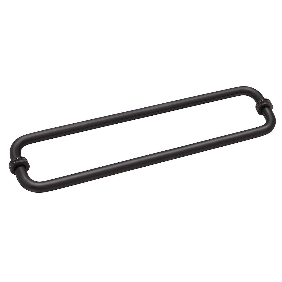 CRL Oil Rubbed Bronze 18" BM Series Back-to-Back Tubular Towel Bars with Metal Washers