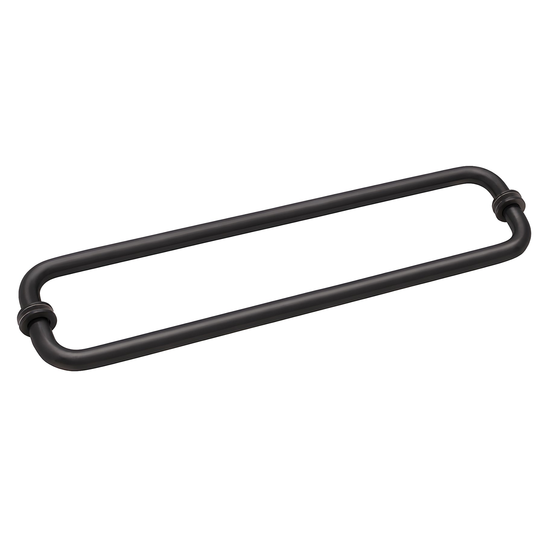 CRL Oil Rubbed Bronze 18" BM Series Back-to-Back Tubular Towel Bars with Metal Washers