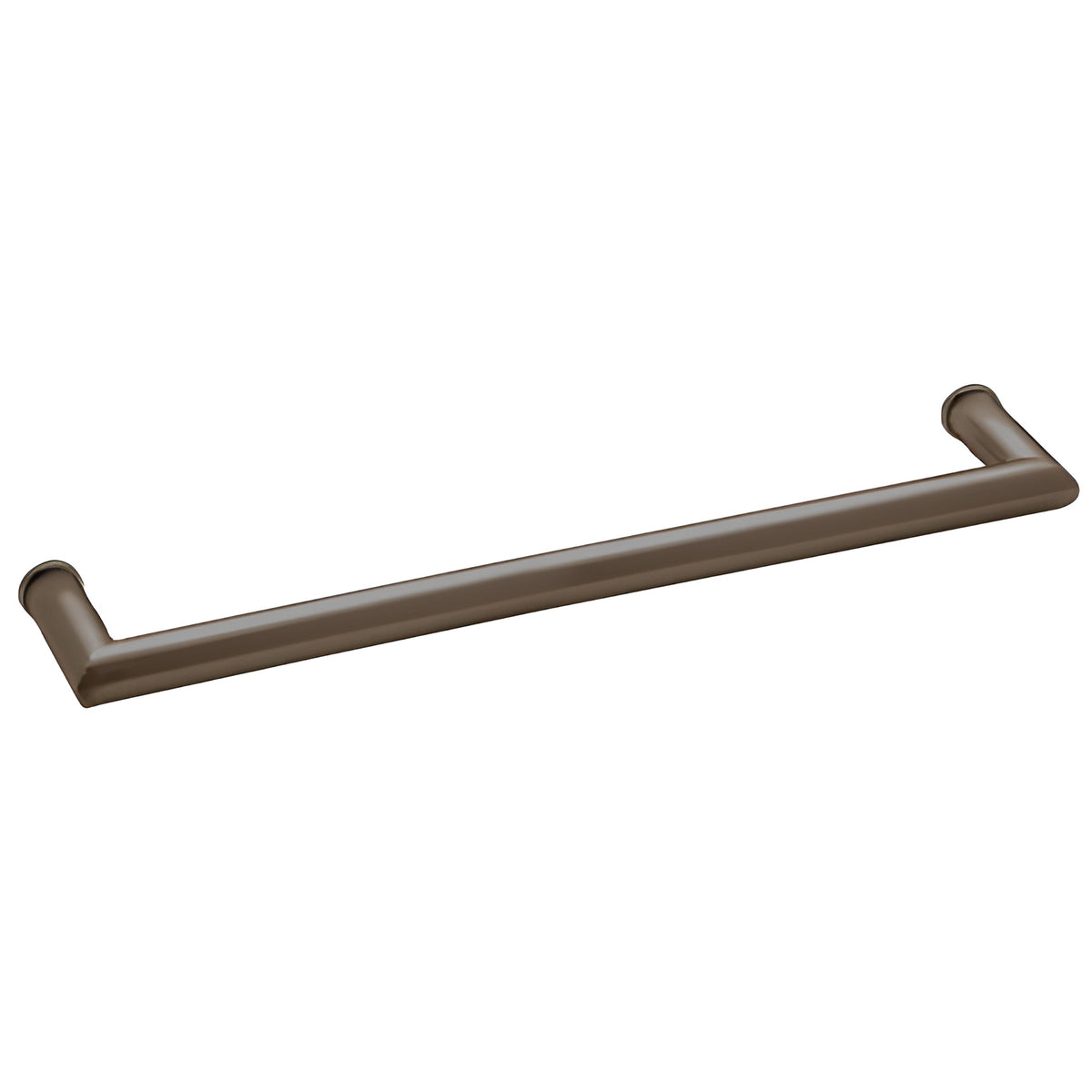 CRL Oil Rubbed Bronze 24" MT Series Round Tubing Mitered Corner Single-Sided Towel Bar
