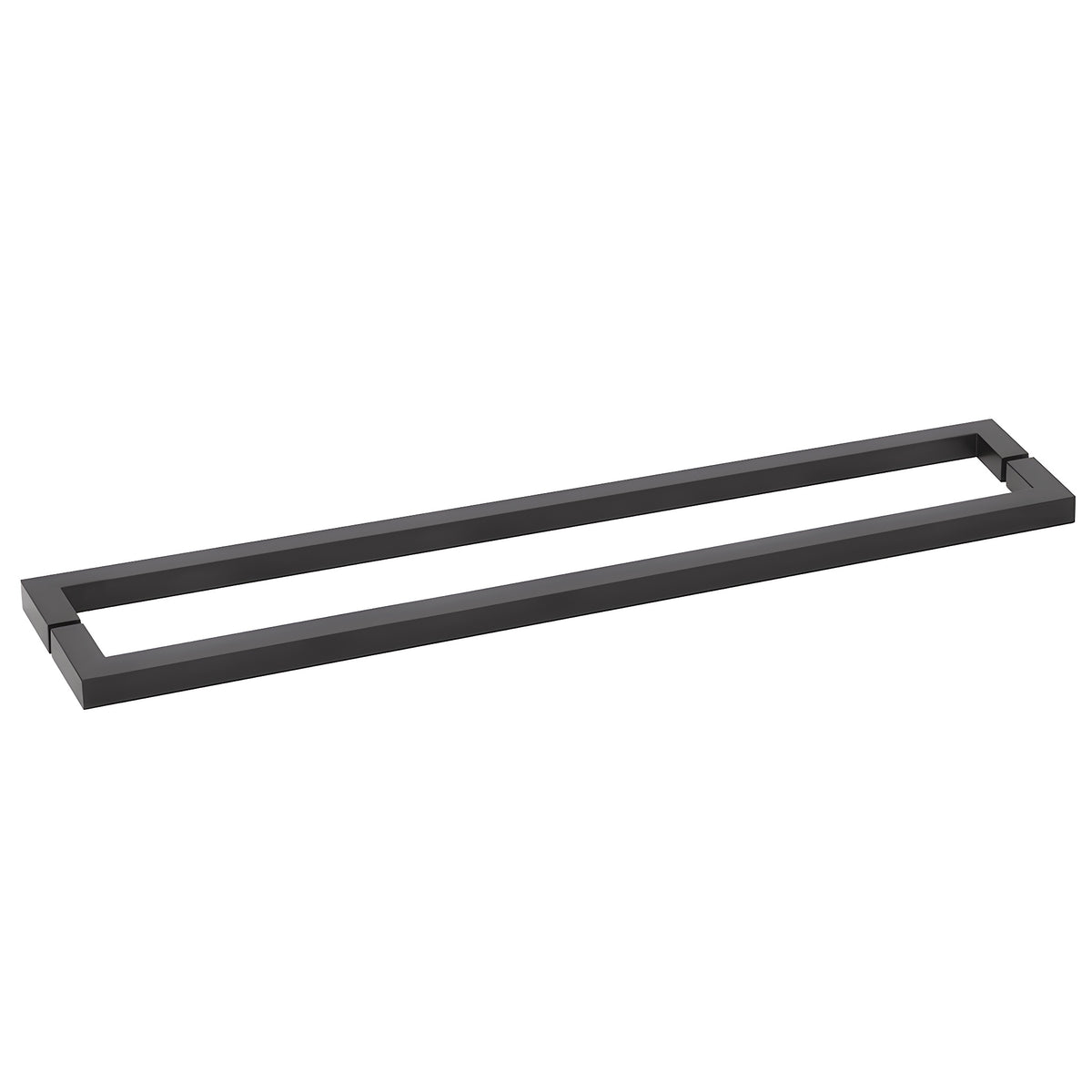 CRL Oil Rubbed Bronze 24" Square Style Back-to-Back Towel Bar