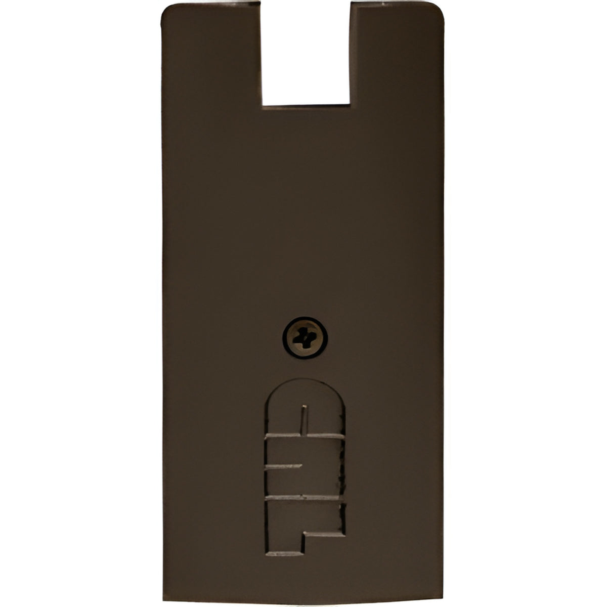 CRL Oil Rubbed Bronze 4" Square End Cap for Sidelite Rails with 3/4" Glass
