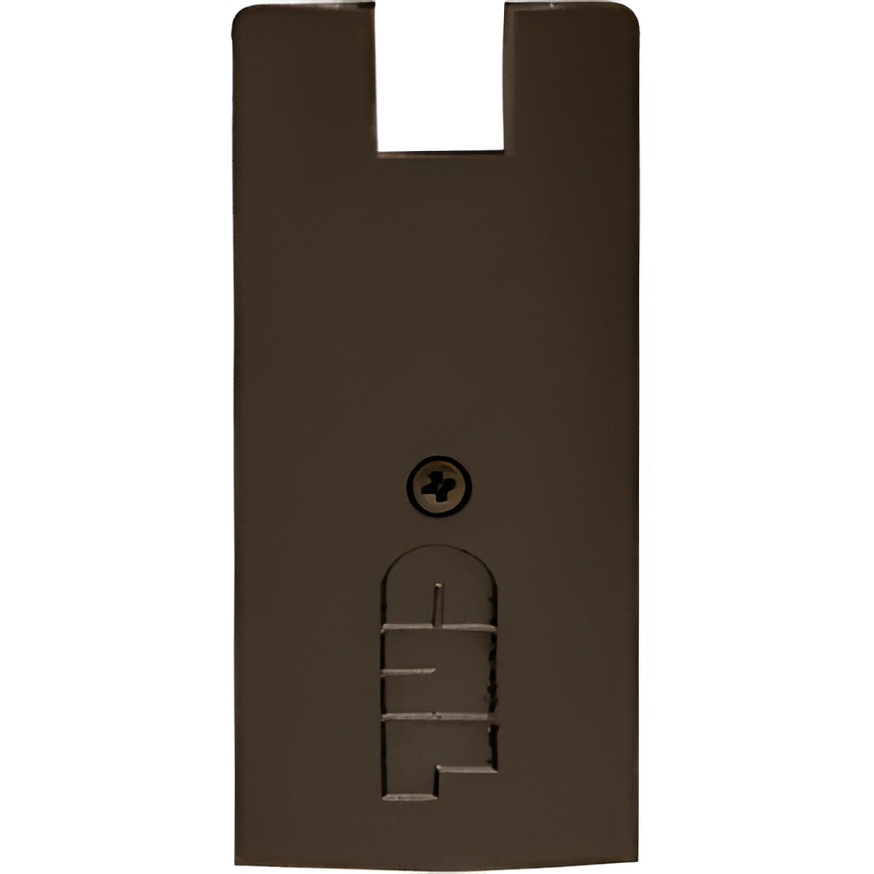 CRL Oil Rubbed Bronze 4" Square End Cap for Sidelite Rails with 3/4" Glass