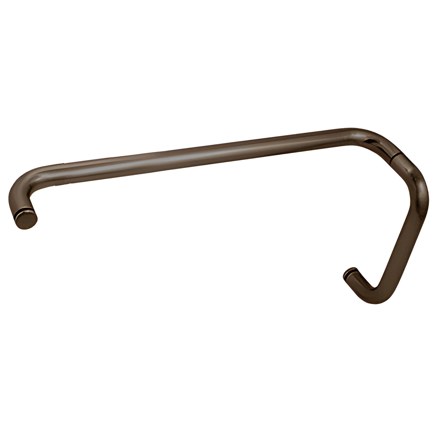 CRL Oil Rubbed Bronze 8" Pull Handle and 18" Towel Bar BM Series Combination Without Metal Washers