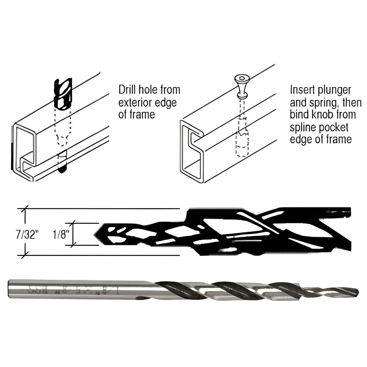 CRL Plunger Latch Step Drill