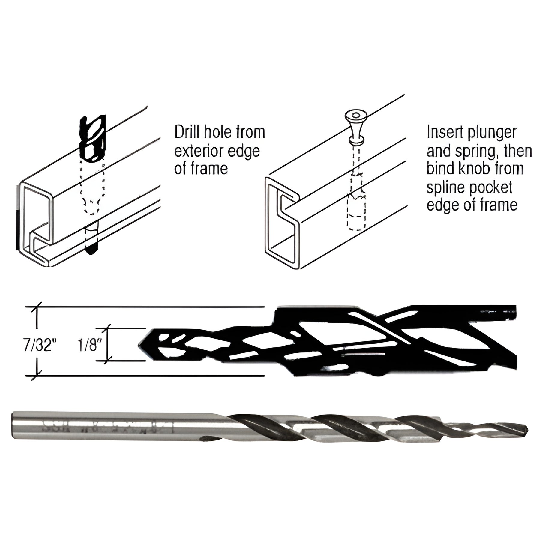 CRL Plunger Latch Step Drill