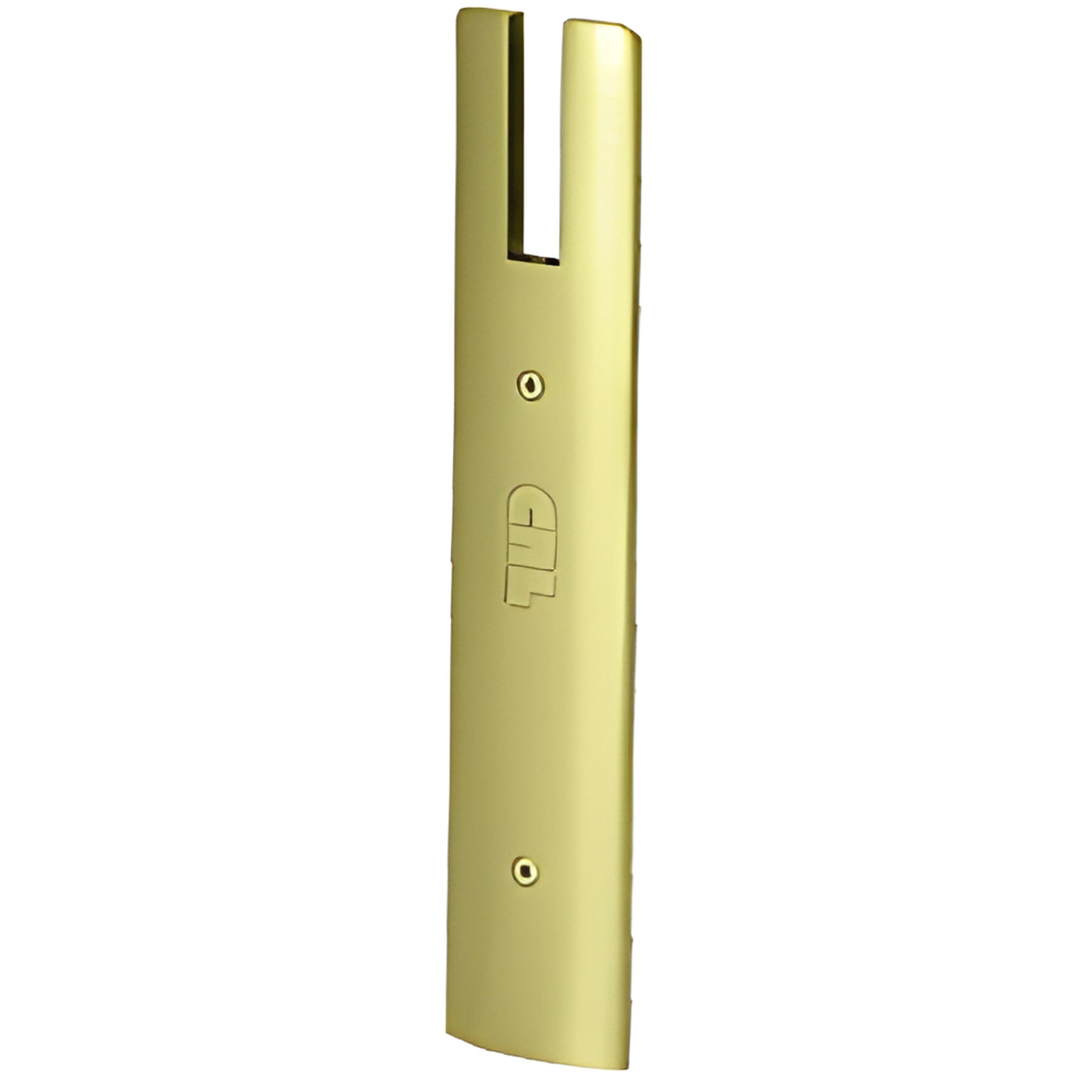 CRL Polished Brass End Cap for 10" Square 1/2" Glass Wedge-Lock® Door Rail