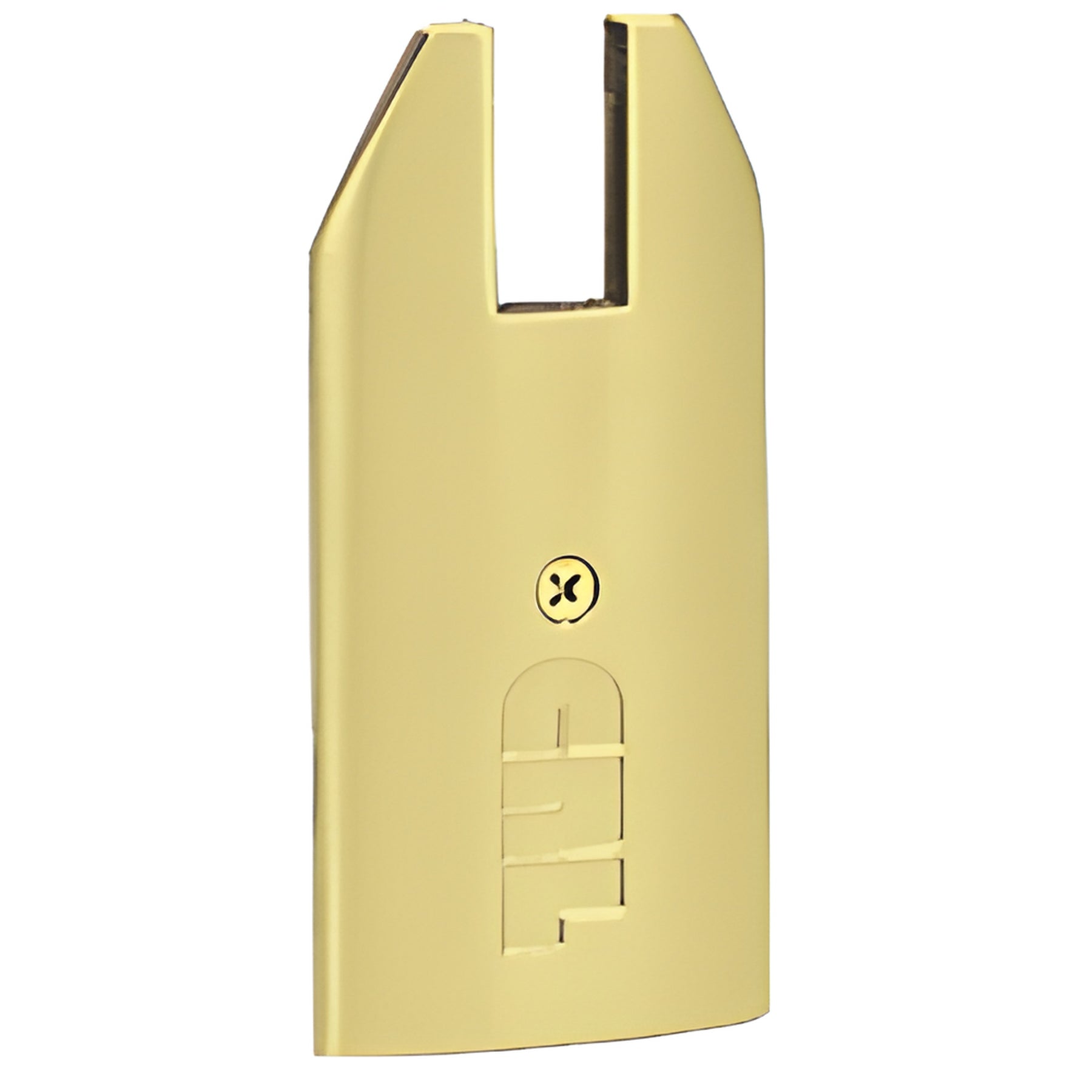 CRL Polished Brass End Cap for 4" Tapered 1/2" Glass Wedge-Lock® Door Rail