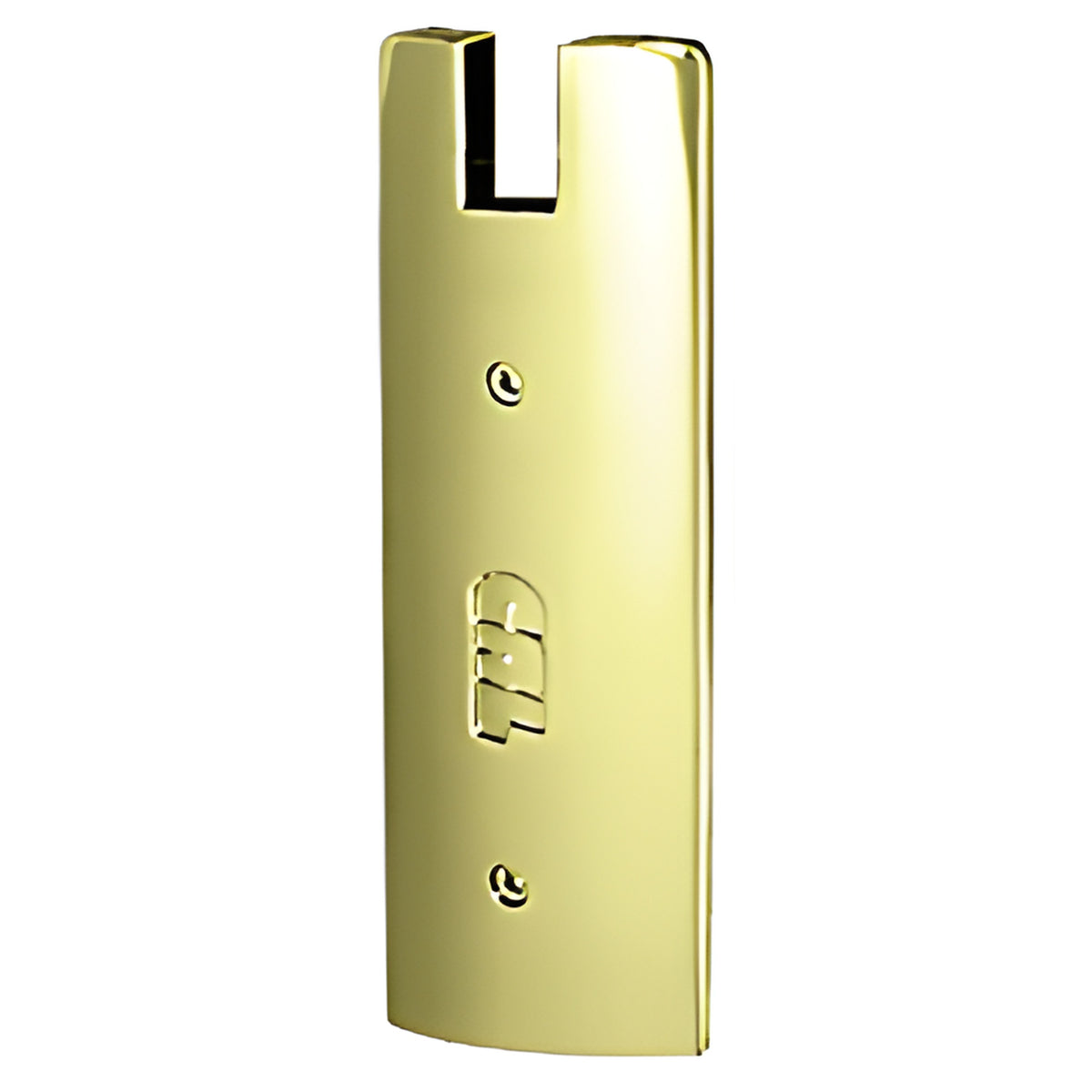 CRL Polished Brass End Cap for 6" Square 3/4" Glass Wedge-Lock® Door Rail