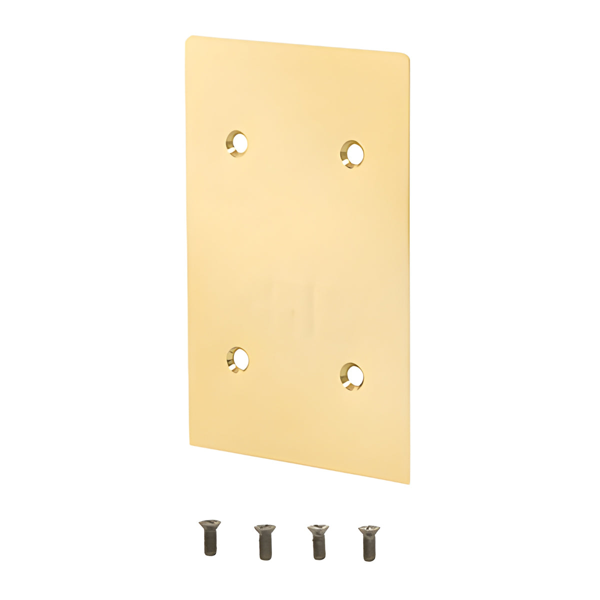 CRL Polished Brass End Cap for 8B Series Standard Square Base Shoe