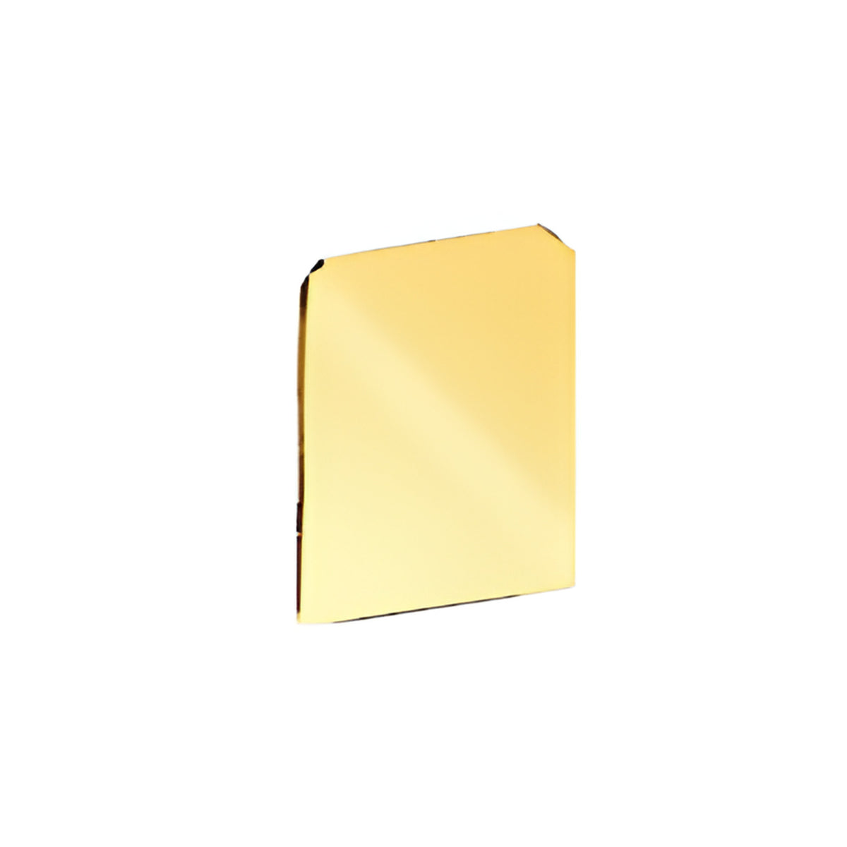 CRL Polished Brass End Cap for WU1 Series Wet/Dry U-Channel