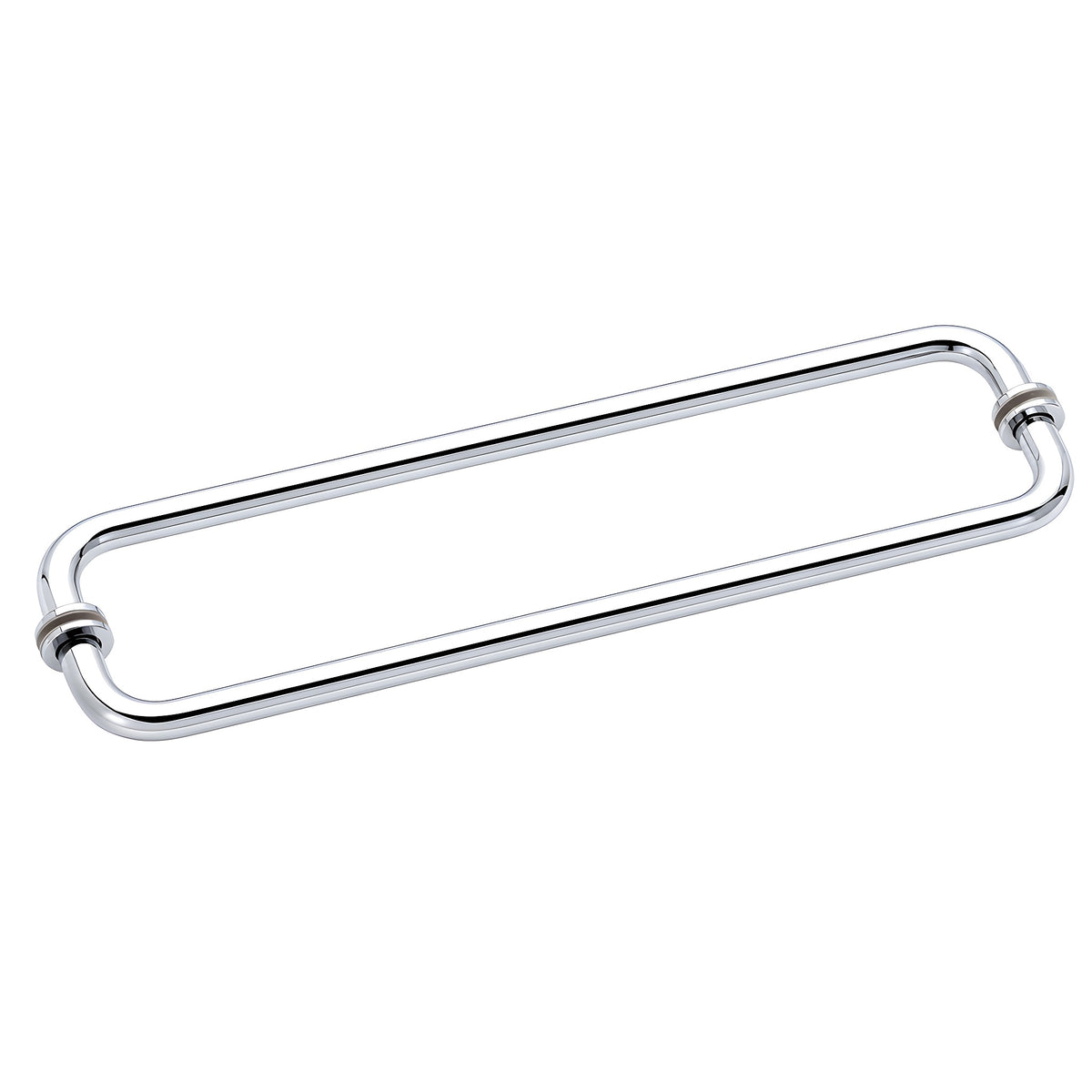 CRL Polished Chrome 18" BM Series Back-to-Back Tubular Towel Bars with Metal Washers