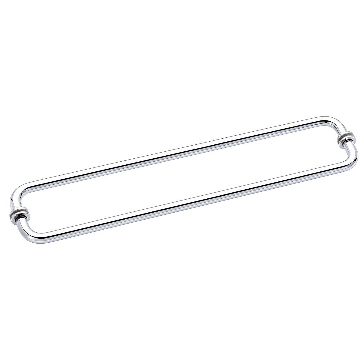 CRL Polished Chrome 24" BM Series Back-to-Back Tubular Towel Bars With Metal Washers