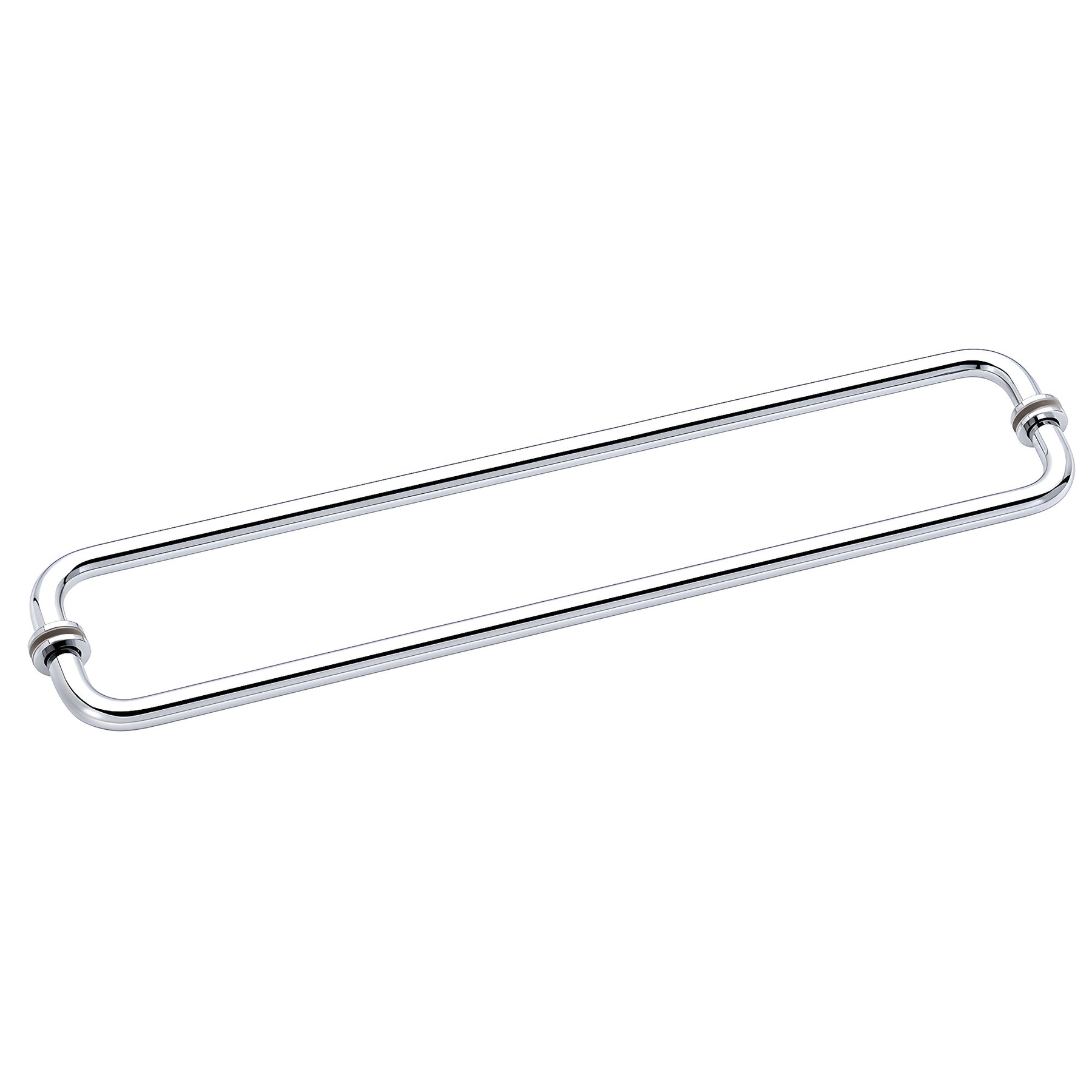 CRL Polished Chrome 24" BM Series Back-to-Back Tubular Towel Bars With Metal Washers