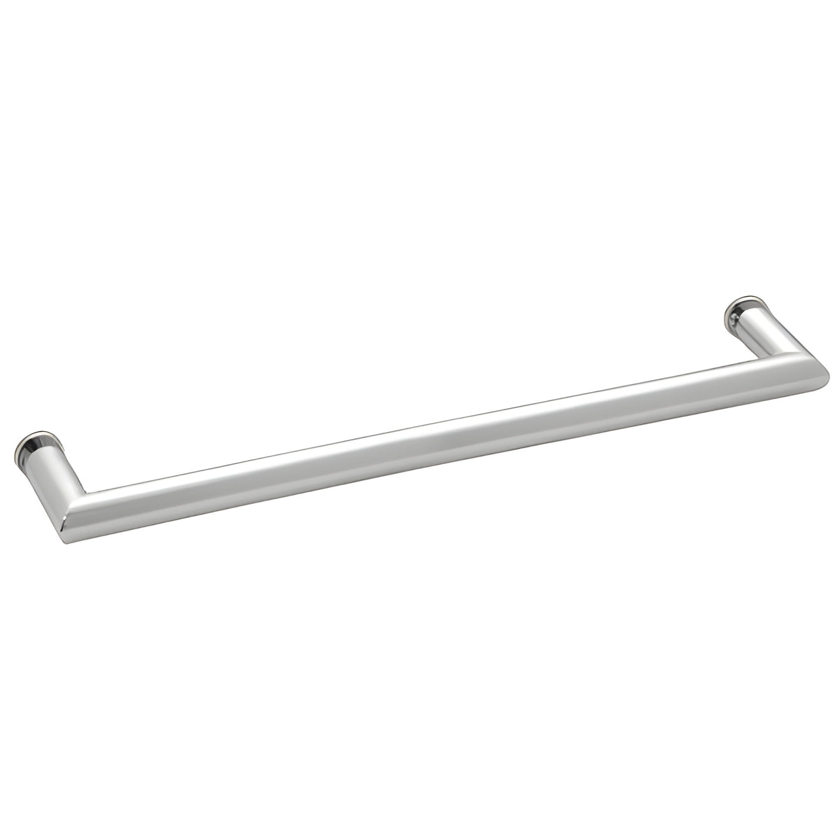 CRL Polished Chrome 24" MT Series Round Tubing Mitered Corner Single-Sided Towel Bar