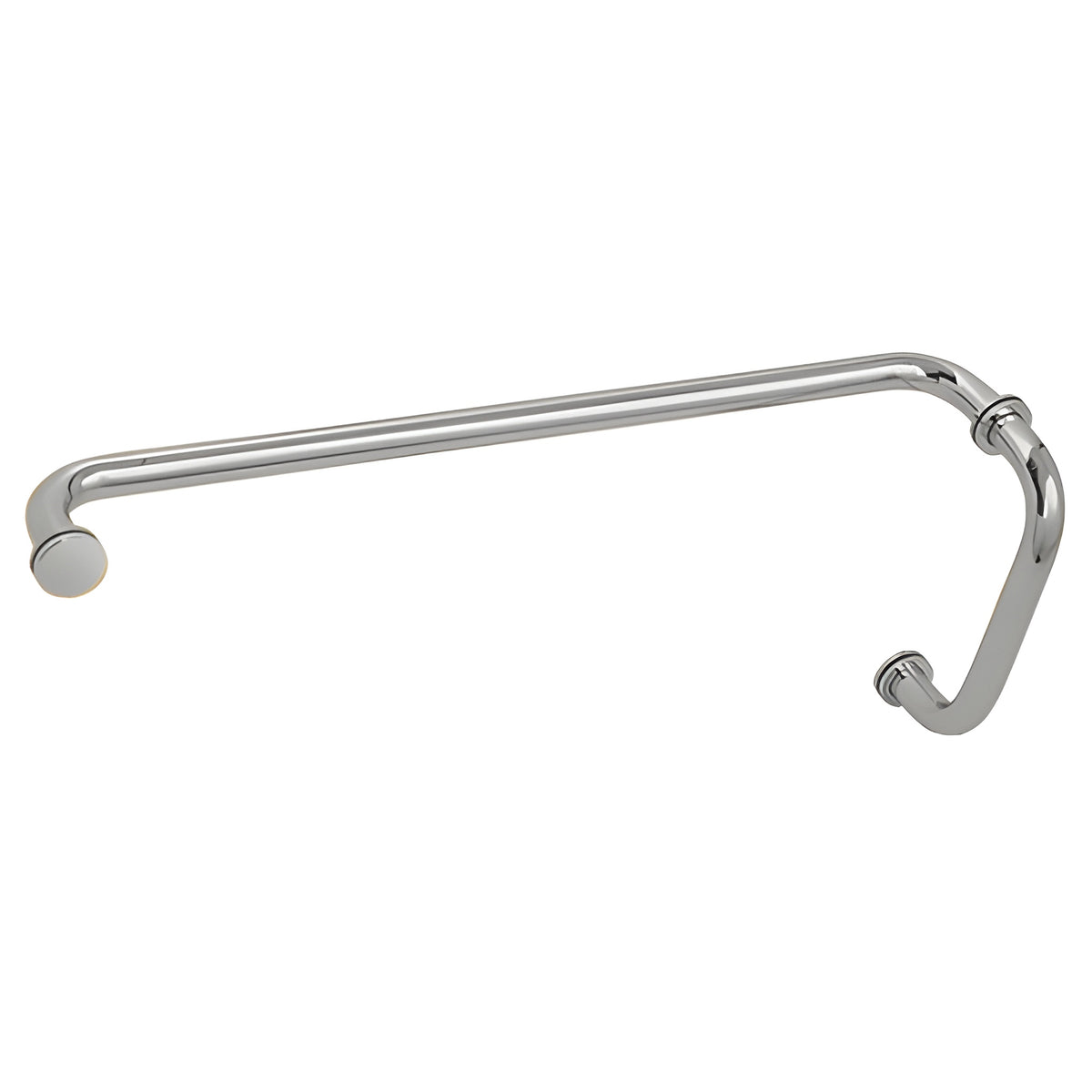 CRL Polished Chrome 8" Pull Handle and 22" Towel Bar BM Series Combination With Metal Washers