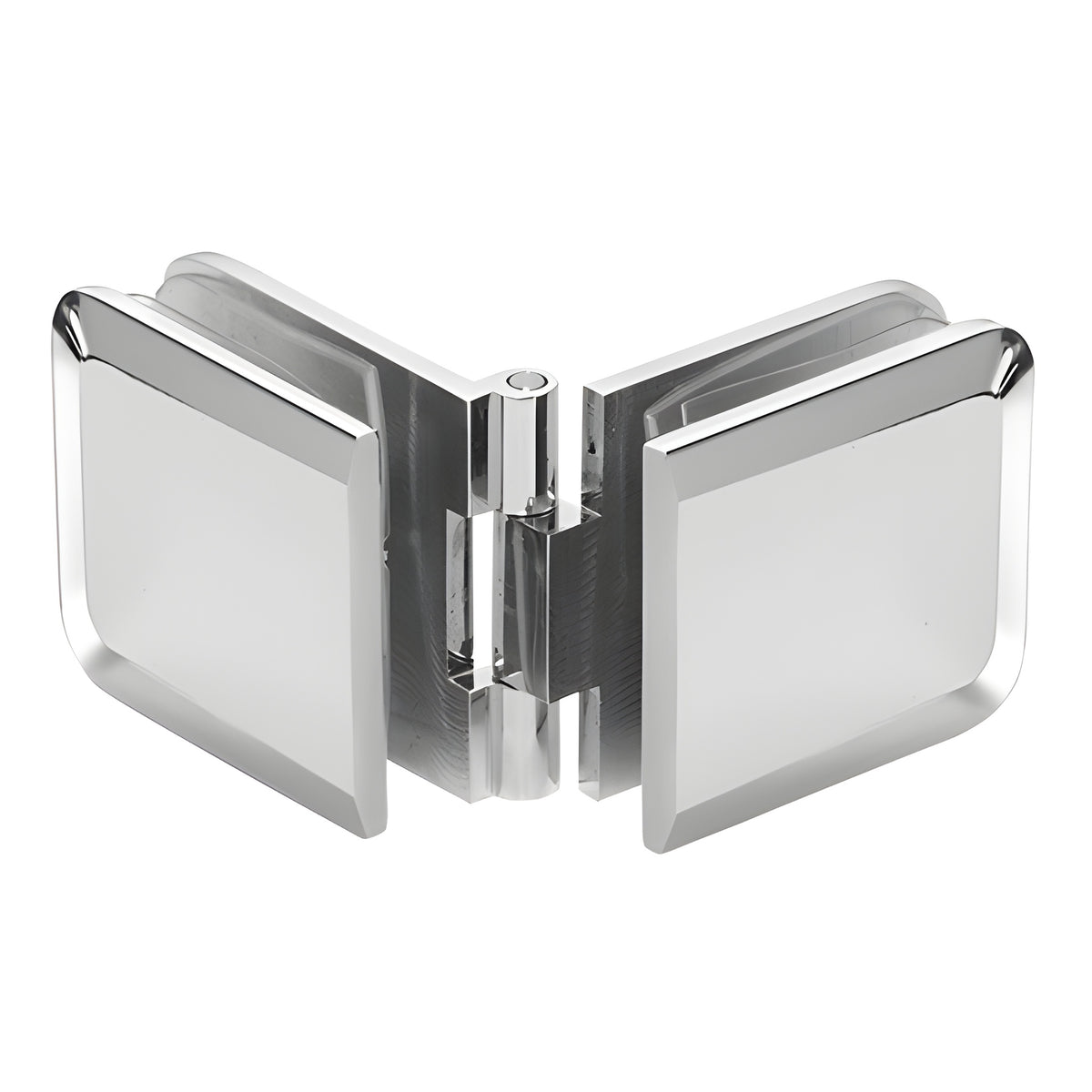 CRL Polished Chrome Adjustable Beveled Glass-to-Glass Clamp