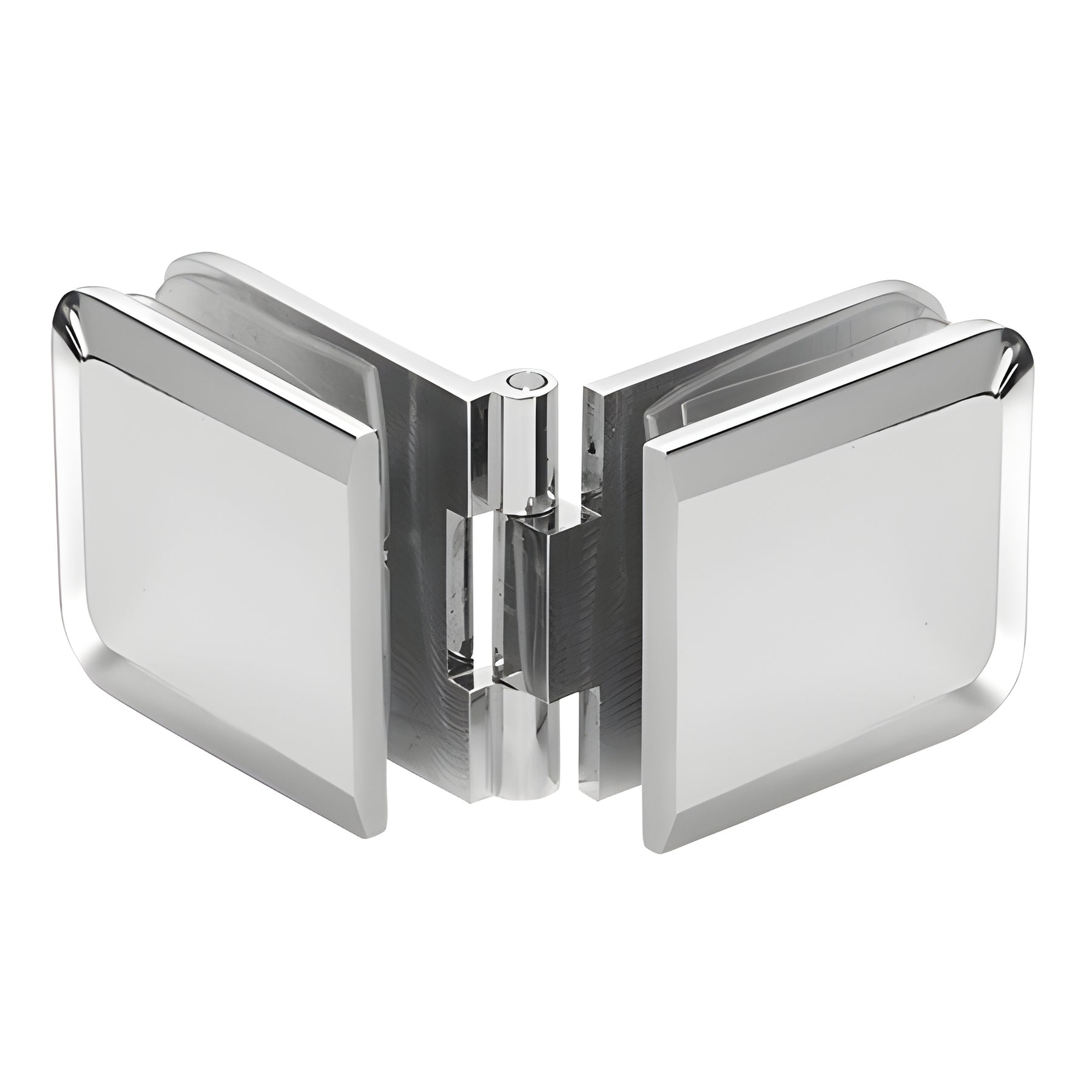 CRL Polished Chrome Adjustable Beveled Glass-to-Glass Clamp
