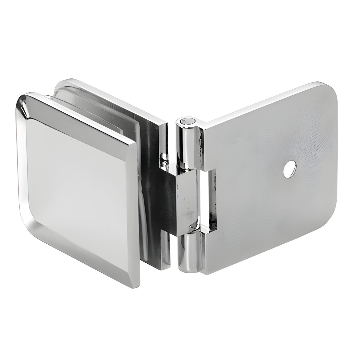 CRL Polished Chrome Adjustable Beveled Wall Mount Glass Clamp