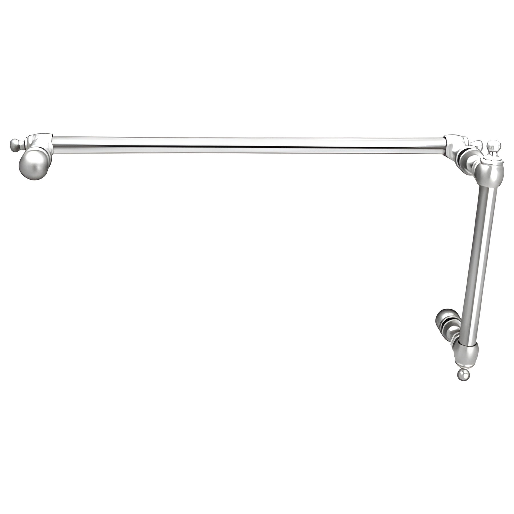 CRL Polished Chrome Colonial Style Combination 6" Pull Handle With 18" Towel Bar