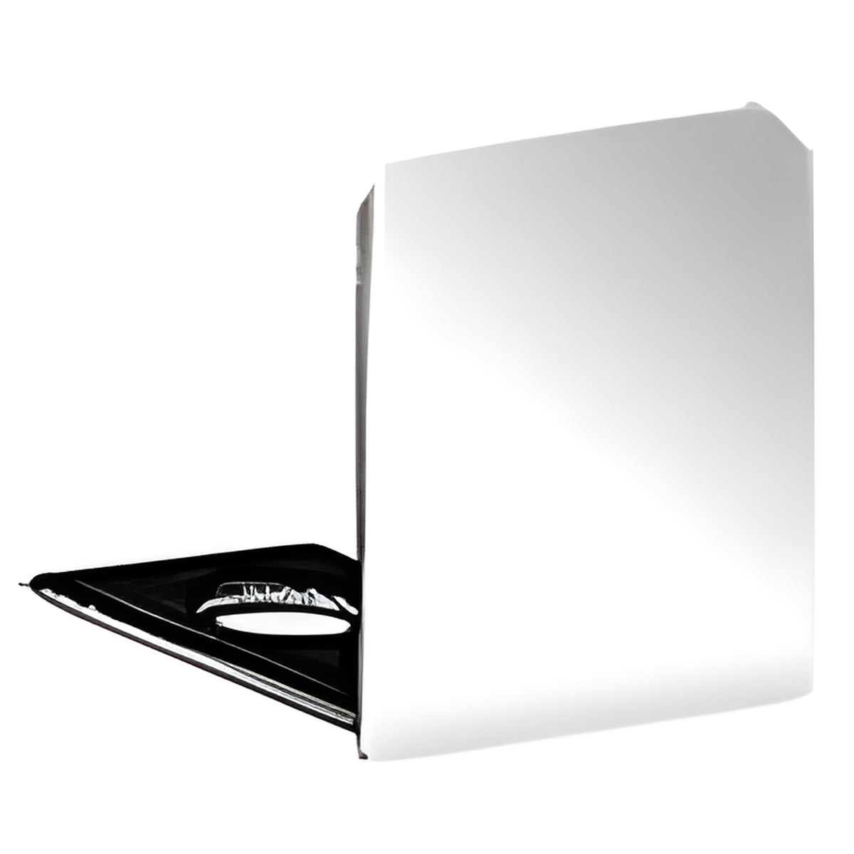 CRL Polished Chrome End Cap for 3/8" Deep U-Channel