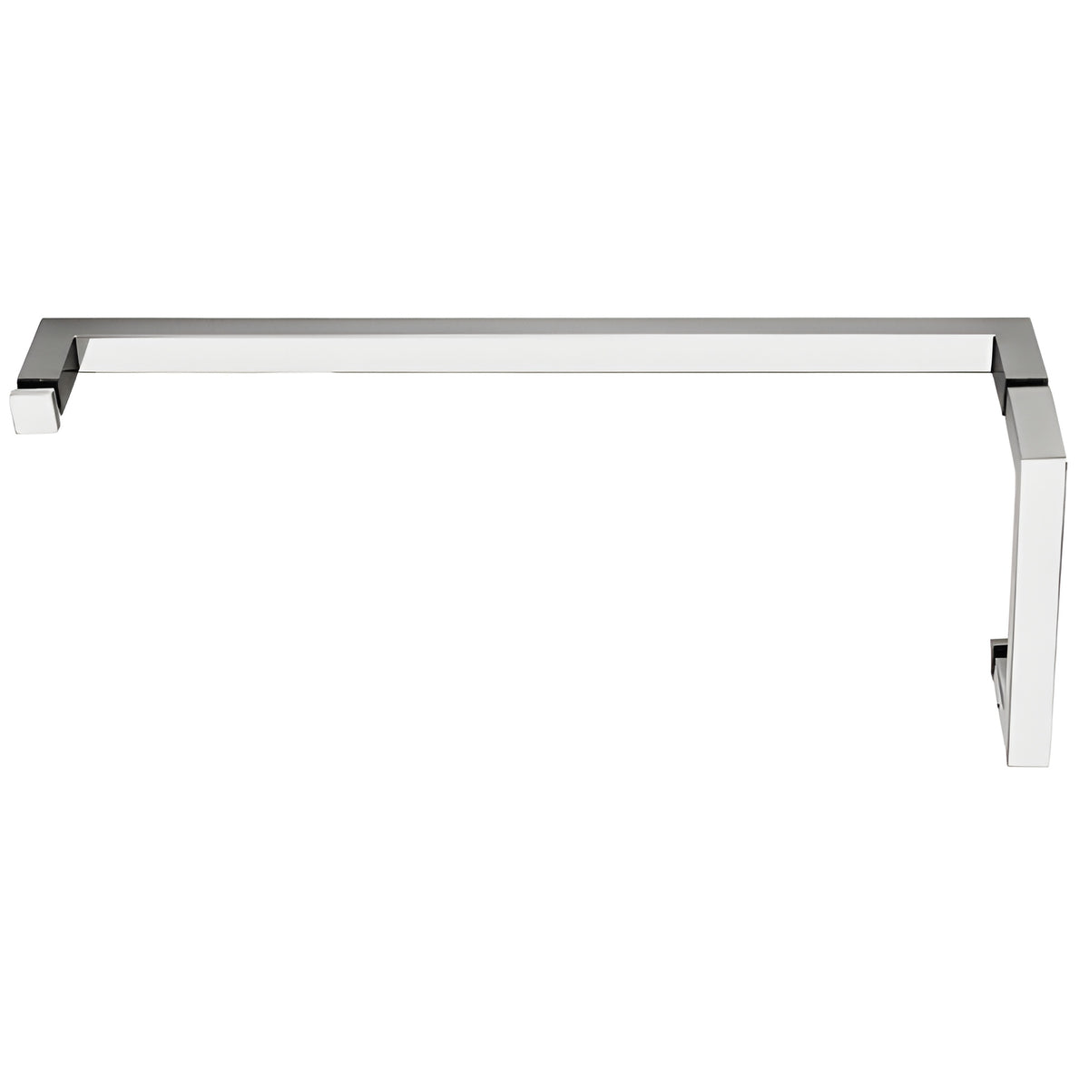 CRL Polished Chrome "SQ" Series Combination 6" Pull Handle 18" Towel Bar