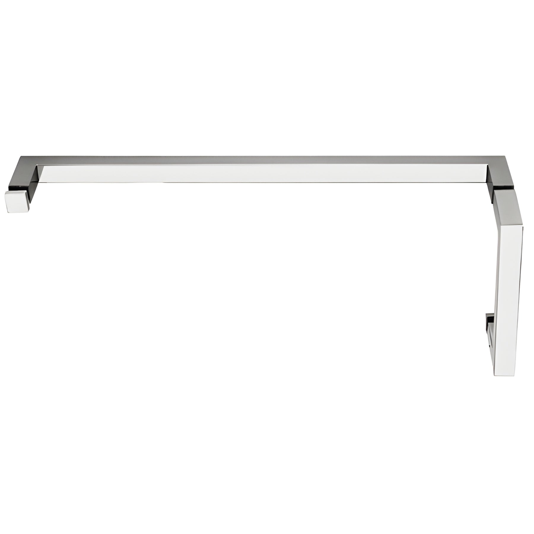 CRL Polished Chrome "SQ" Series Combination 6" Pull Handle 18" Towel Bar