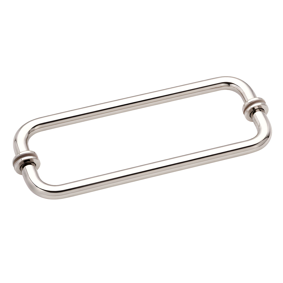CRL Polished Nickel 12" BM Series Back-to-Back Tubular Towel Bars With Metal Washers