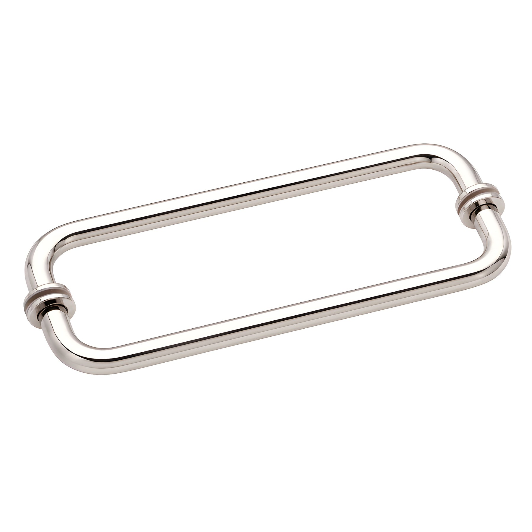 CRL Polished Nickel 12" BM Series Back-to-Back Tubular Towel Bars With Metal Washers