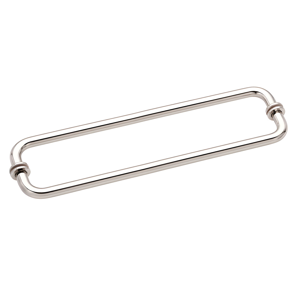 CRL Polished Nickel 18" BM Series Back-to-Back Tubular Towel Bars with Metal Washers
