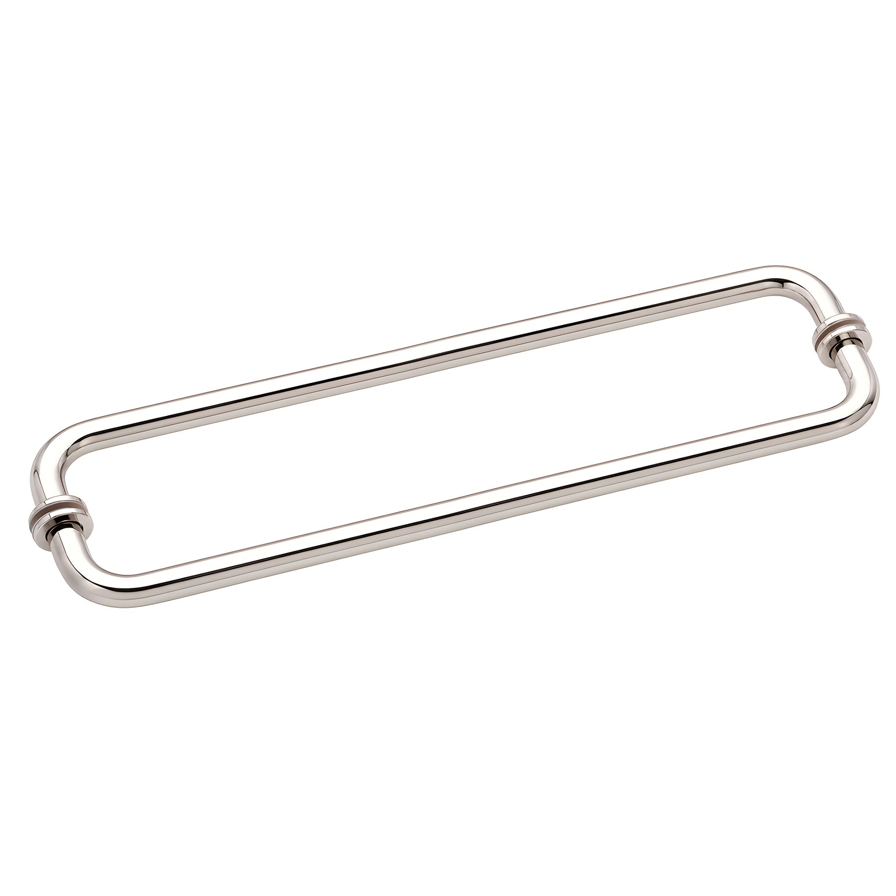 CRL Polished Nickel 18" BM Series Back-to-Back Tubular Towel Bars with Metal Washers