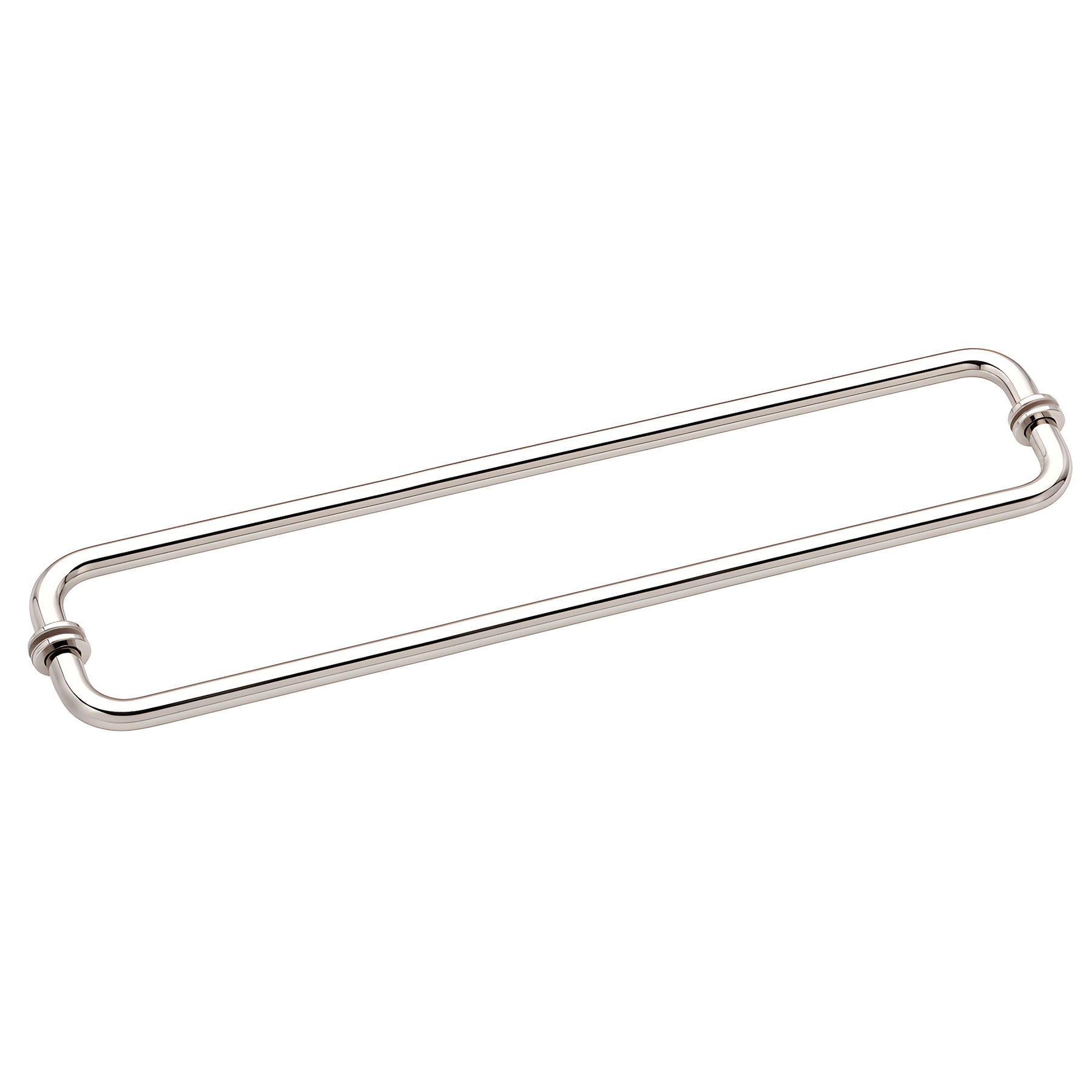 CRL Polished Nickel 24" BM Series Back-to-Back Tubular Towel Bars With Metal Washers
