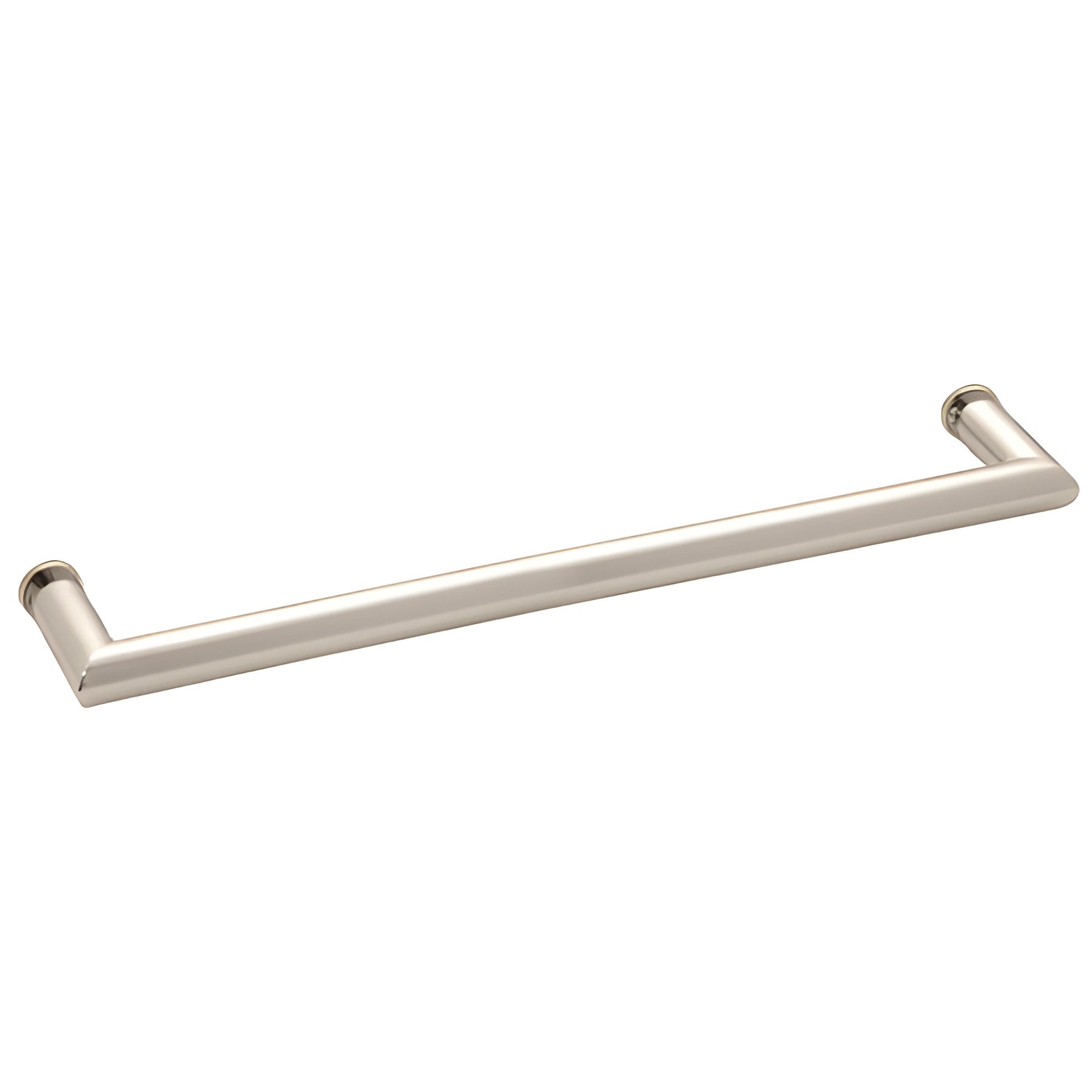 CRL Polished Nickel 24" MT Series Round Tubing Mitered Corner Single-Sided Towel Bar