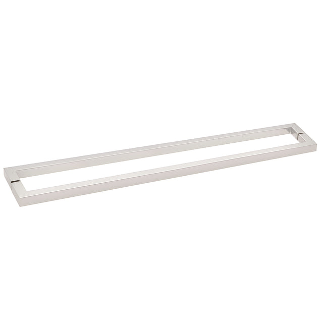 CRL Polished Nickel 24" Square Style Back-to-Back Towel Bar