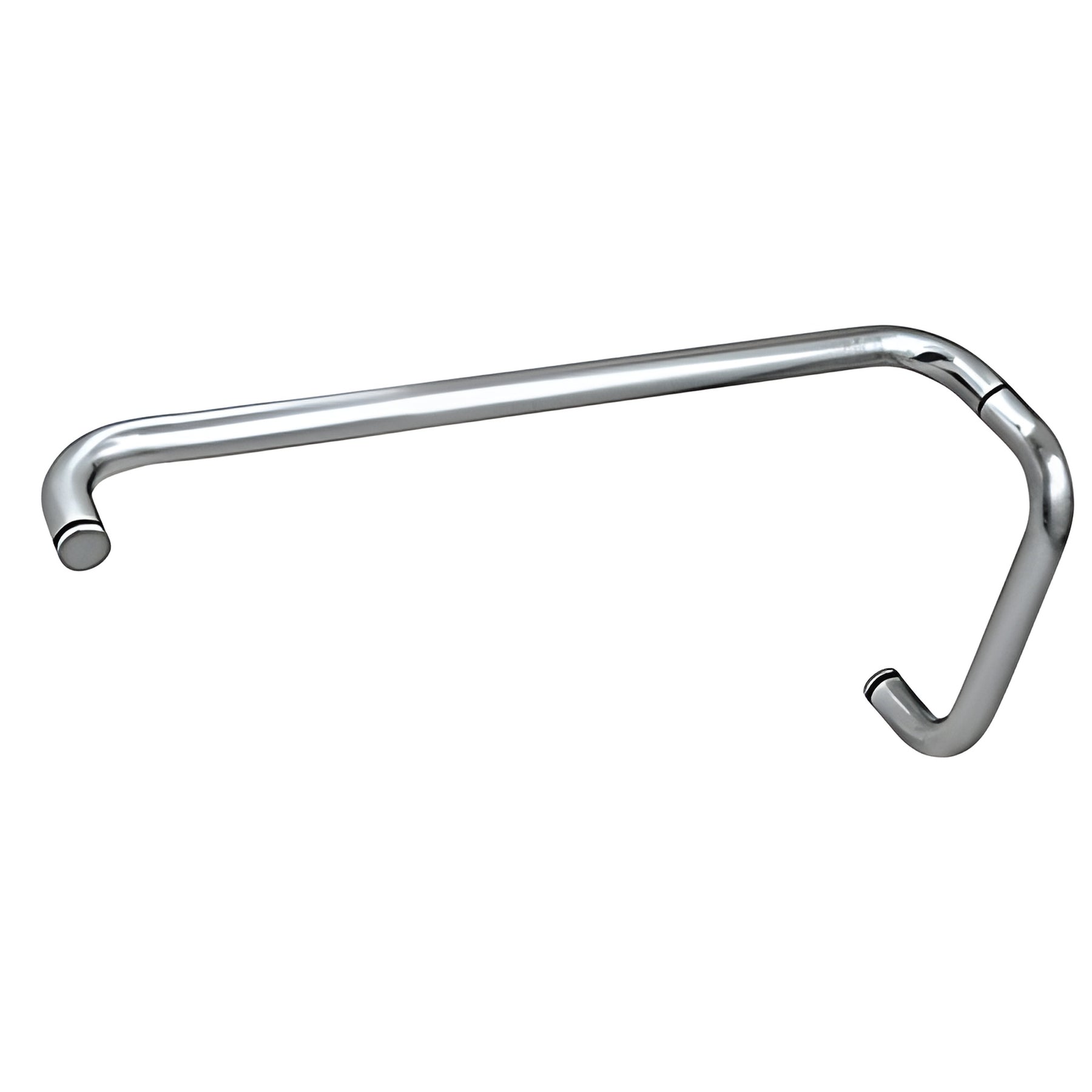CRL Polished Nickel 8" Pull Handle and 18" Towel Bar BM Series Combination Without Metal Washers