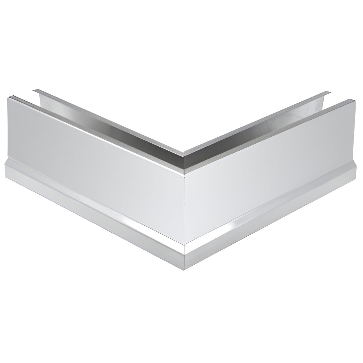 CRL Polished Stainless 12" 90º Mitered Corner Cladding for B5T Series Tapered Base Shoe