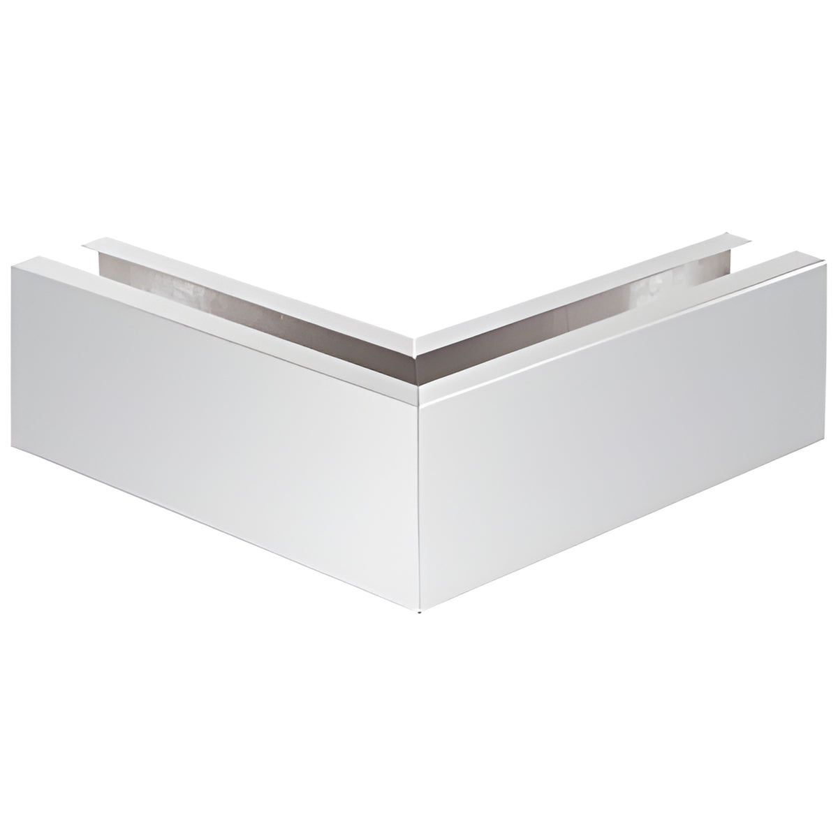 CRL Polished Stainless 12" 90º Mitered Corner Cladding for B7S Series Heavy-Duty Square Base Shoe