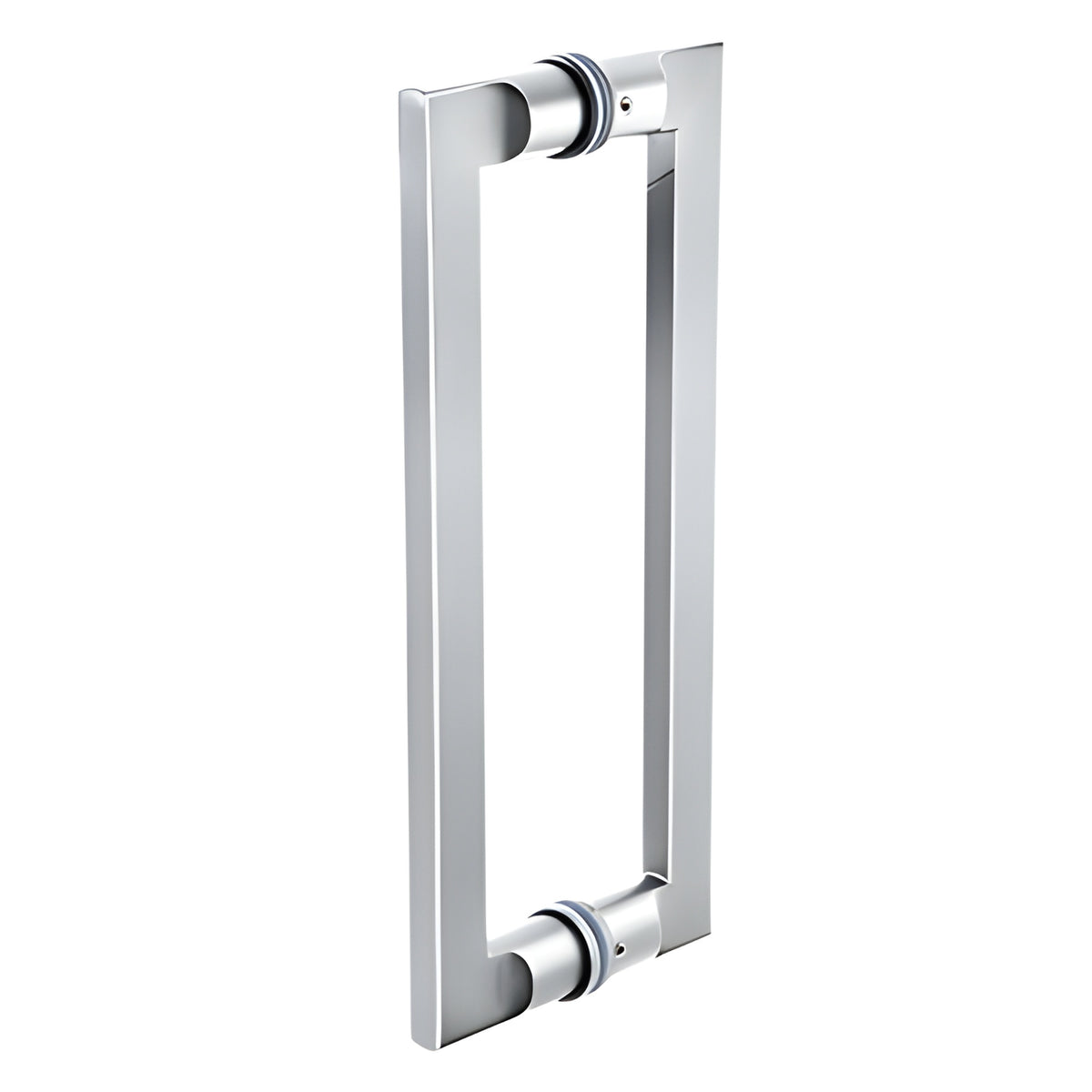 CRL Polished Stainless 12" Glass Mounted Tapered Back-to-Back Pull Handle
