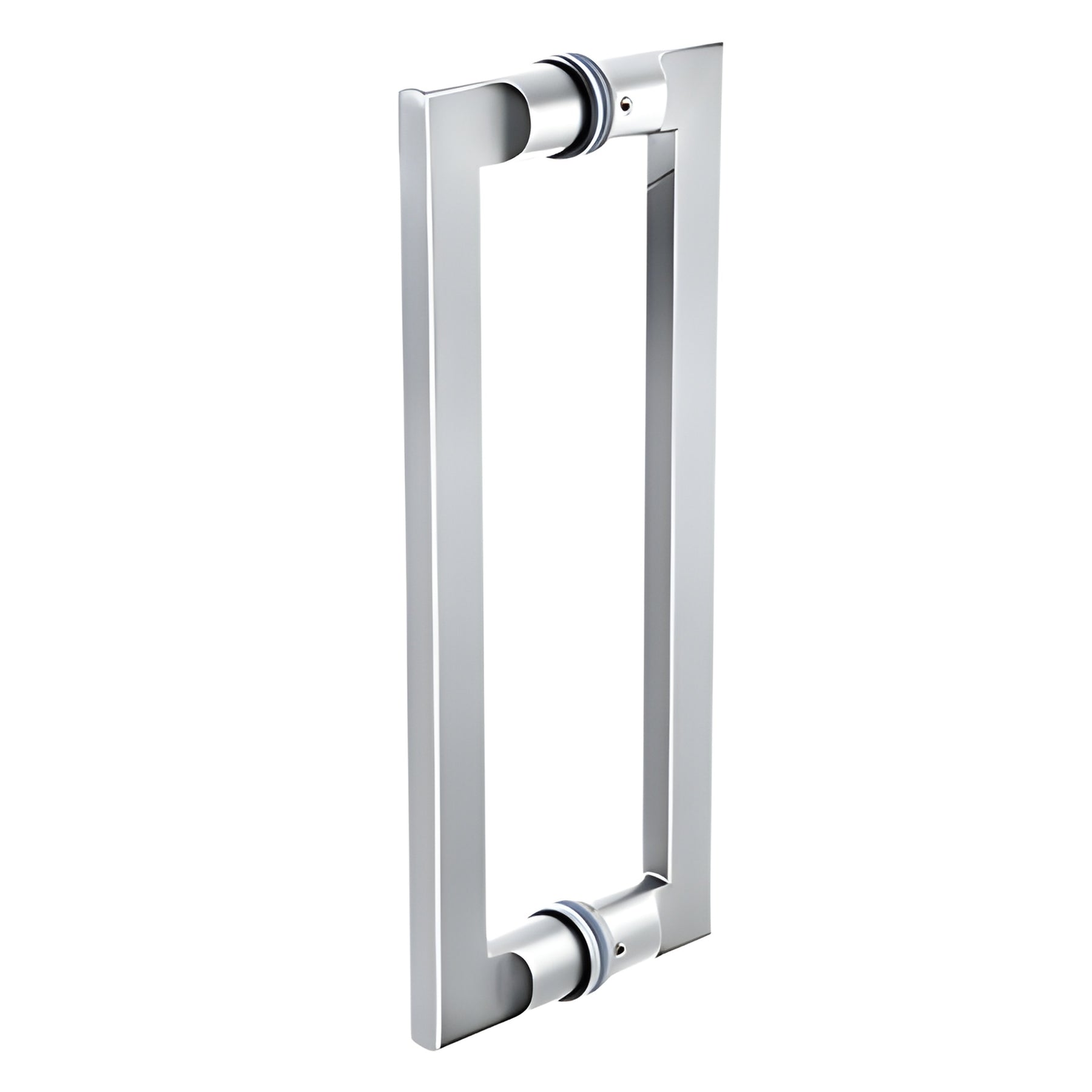 CRL Polished Stainless 12" Glass Mounted Tapered Back-to-Back Pull Handle