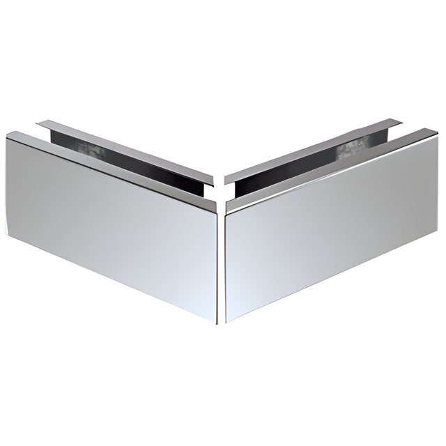 CRL Polished Stainless 12" Mitered 90 Degree Corner Cladding for L68S Series Laminated Square Base Shoe