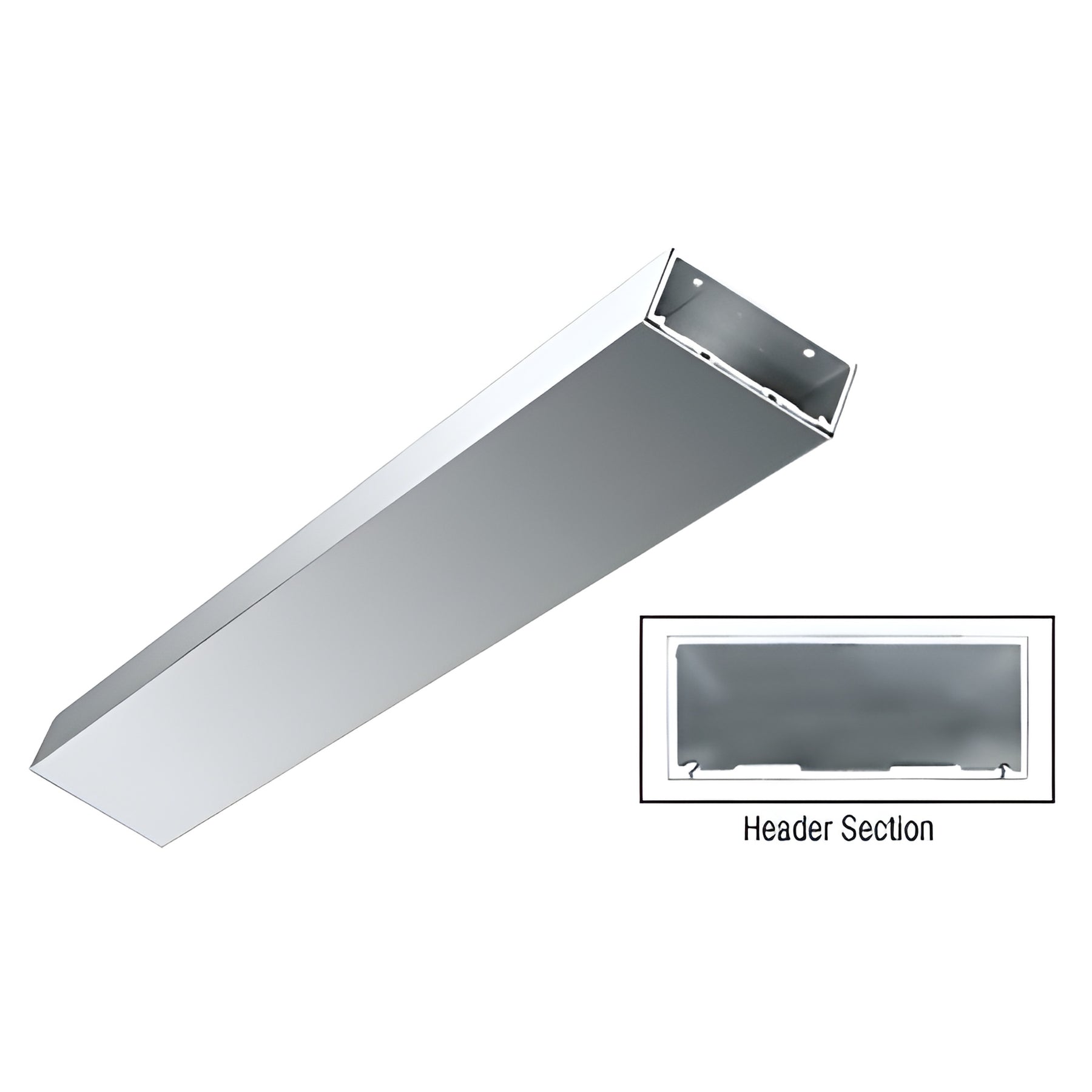CRL Polished Stainless 4" Header/Jamb With Flat Filler Custom Length