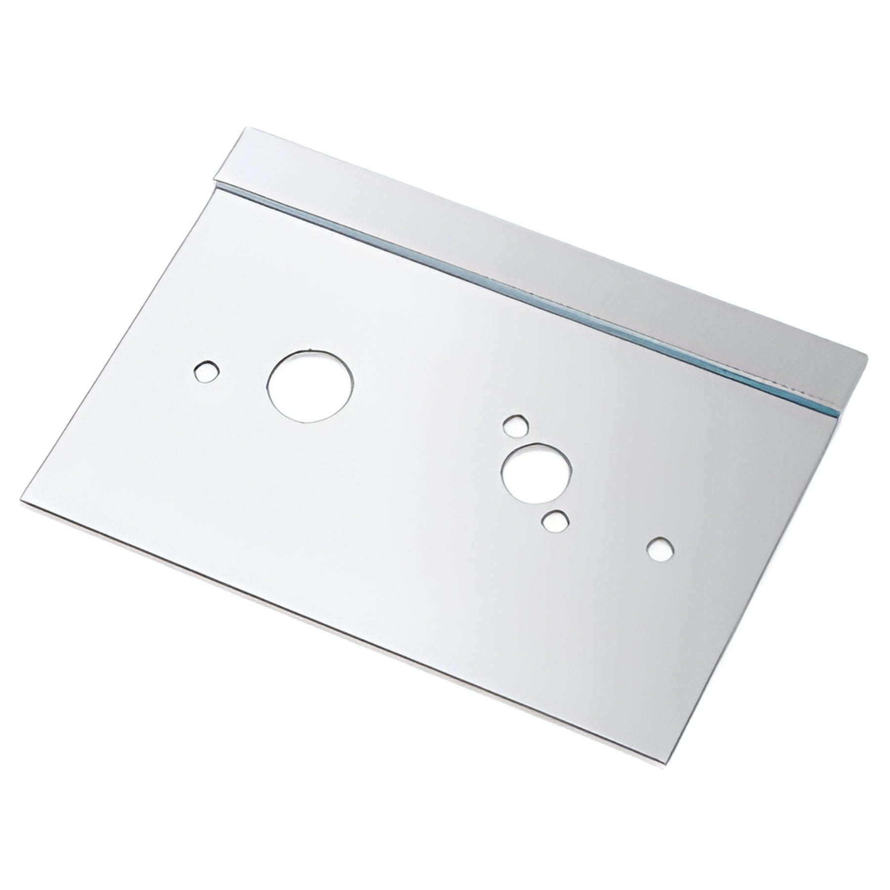 CRL Polished Stainless 6" x 10" Left Hand Center Lock Latch Guard