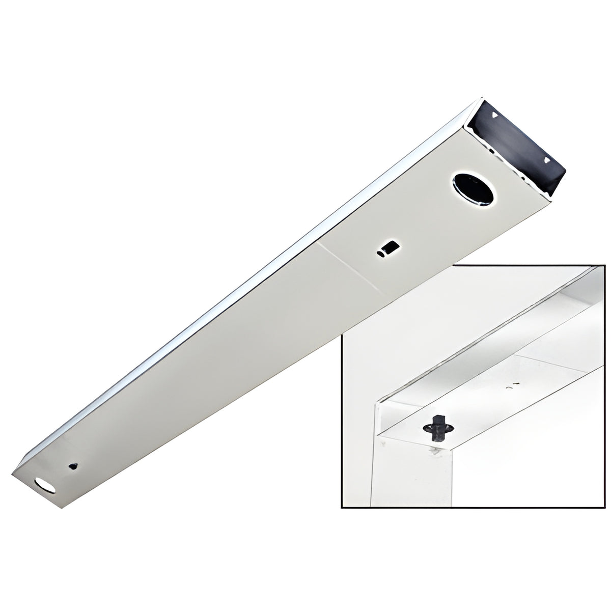 CRL Polished Stainless Custom Length 4-1/2" No Pocket Double Sided Door Header