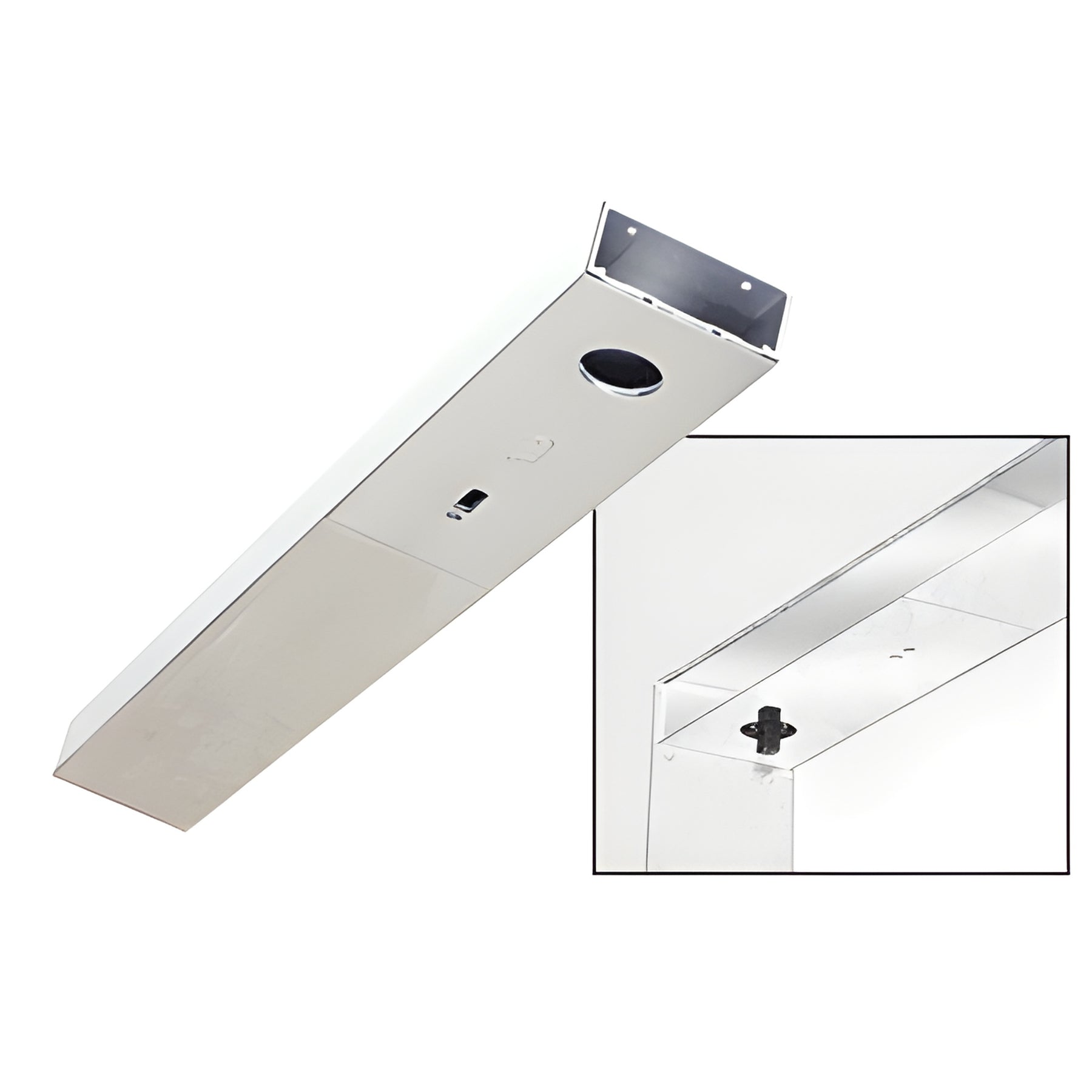 CRL Polished Stainless Custom Length 4-1/2" Single Door Header