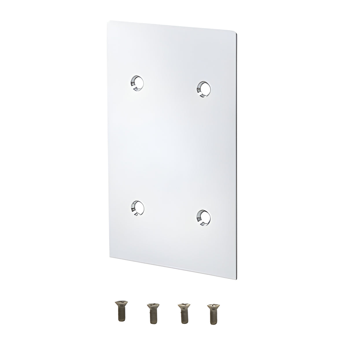 CRL Polished Stainless End Cap for 8B Series Standard Square Base Shoe