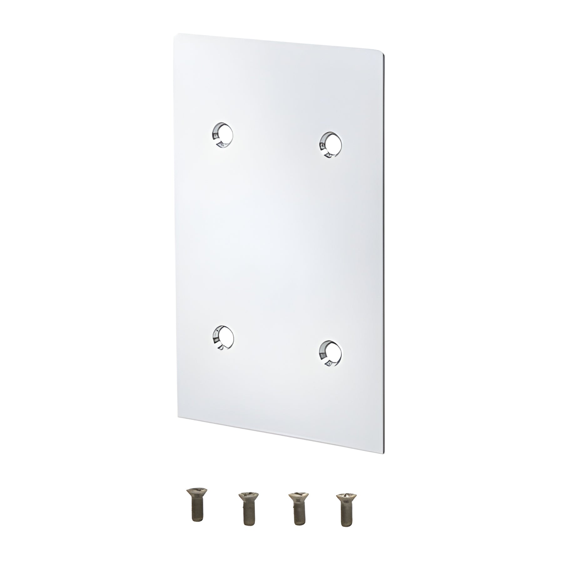 CRL Polished Stainless End Cap for 8B Series Standard Square Base Shoe