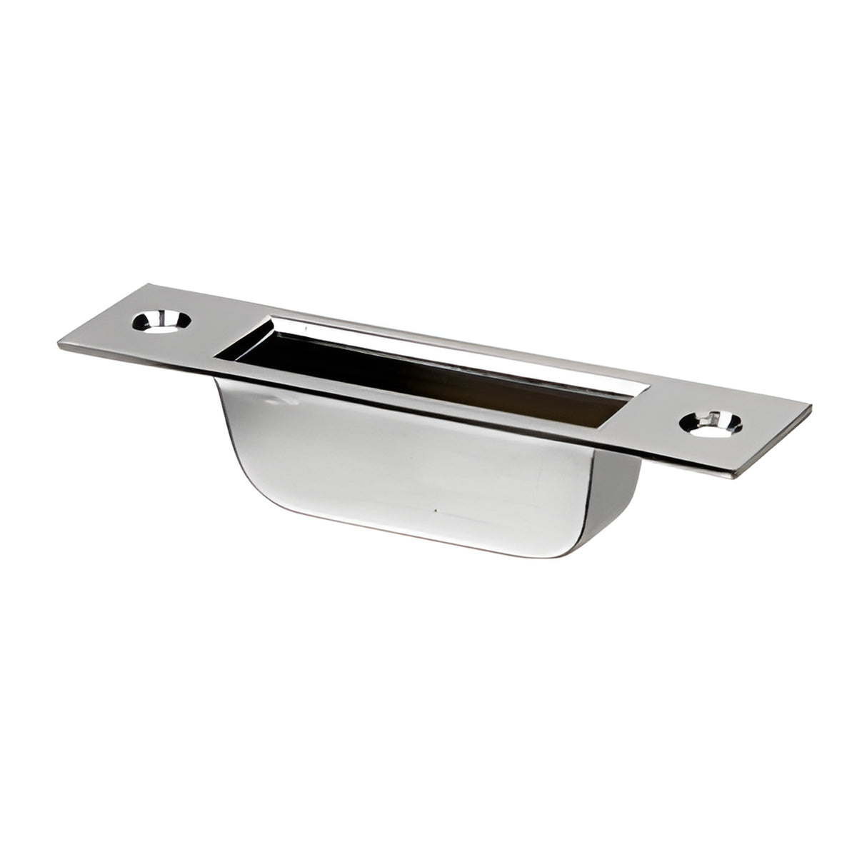CRL Polished Stainless Finish "Easy Clean" European Style Bottom Keeper With Mounting Plate