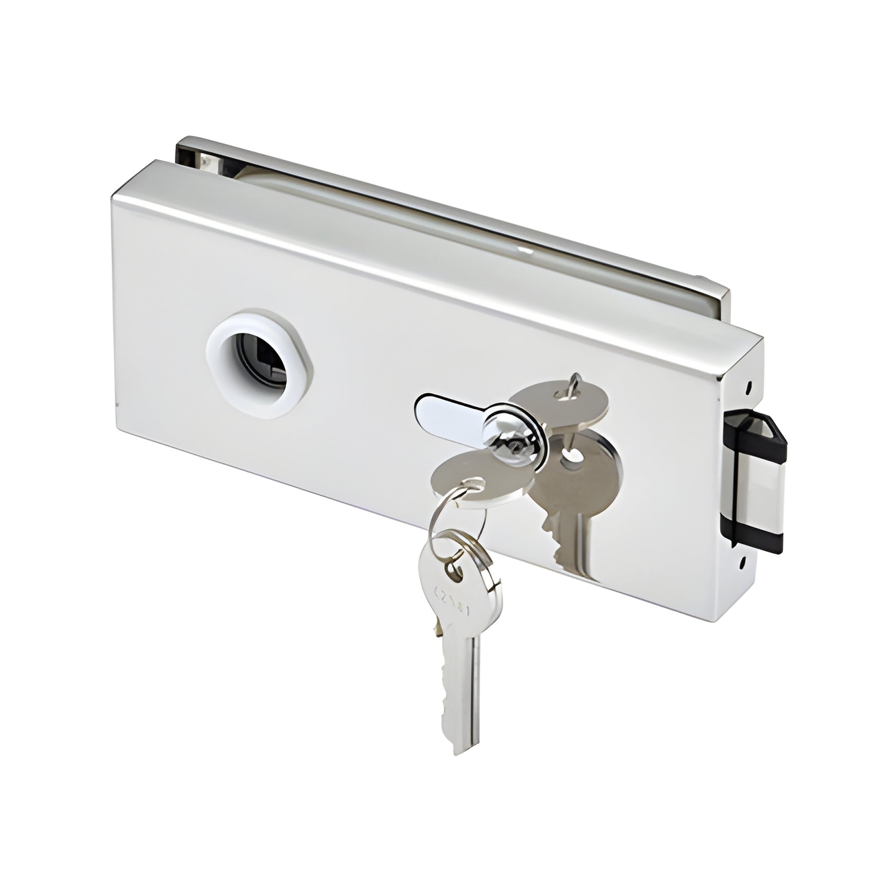 CRL Polished Stainless Glass Mount Lever Lock for Metal Frame Doors