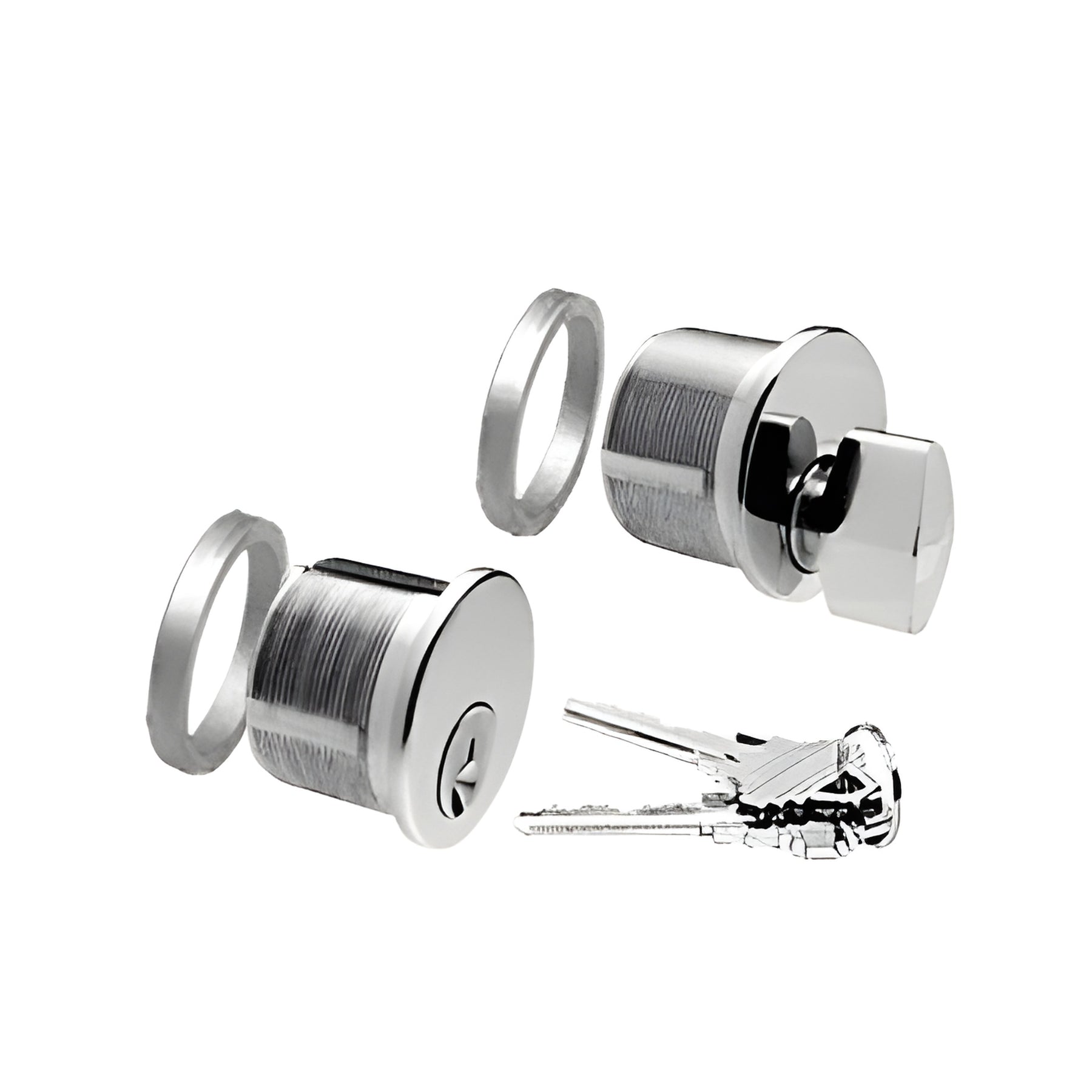 CRL Polished Stainless Keyed DRA Cylinder/Thumbturn Combo