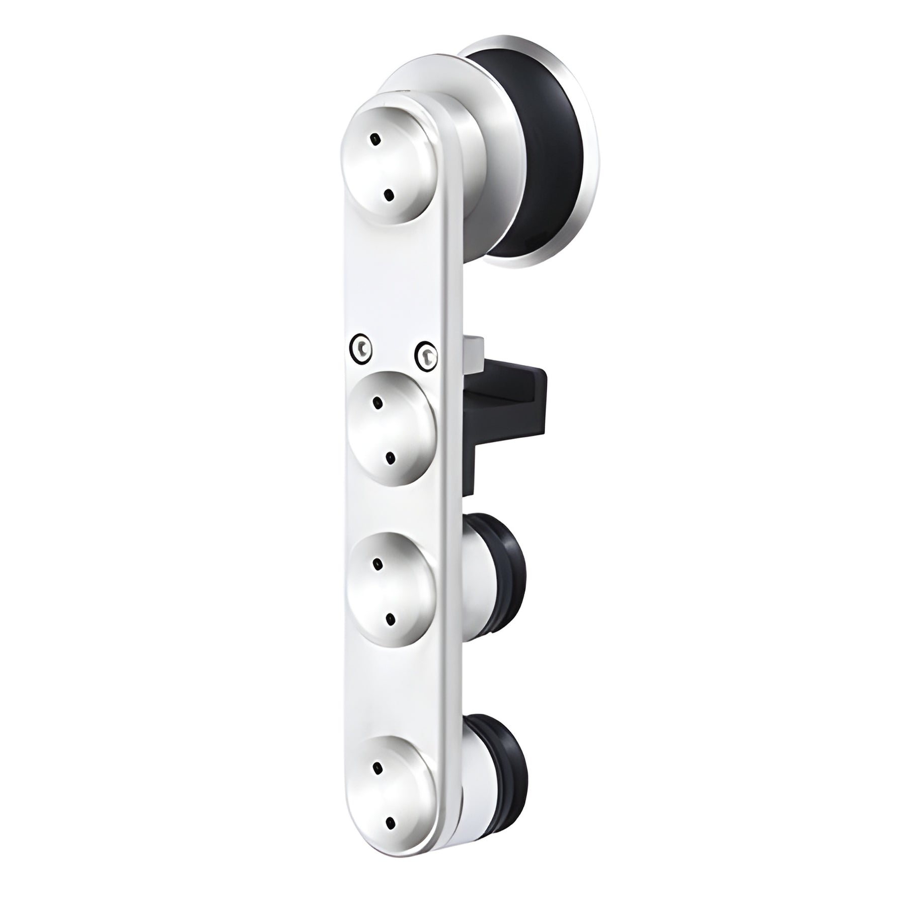 CRL Polished Stainless Laguna Roller with Anti-lift and Soft Brake Bracket